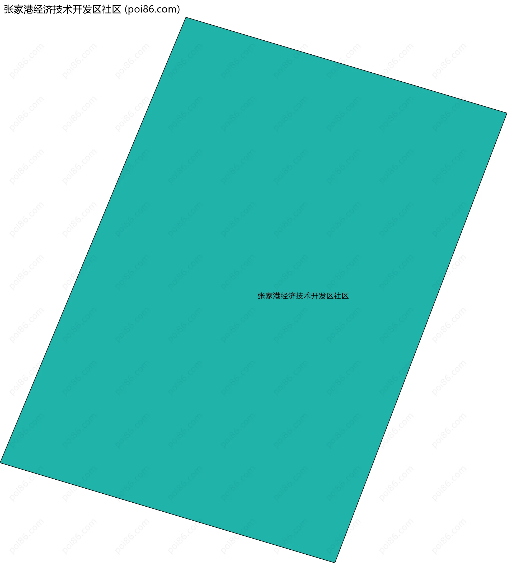 张家港经济技术开发区社区边界地图