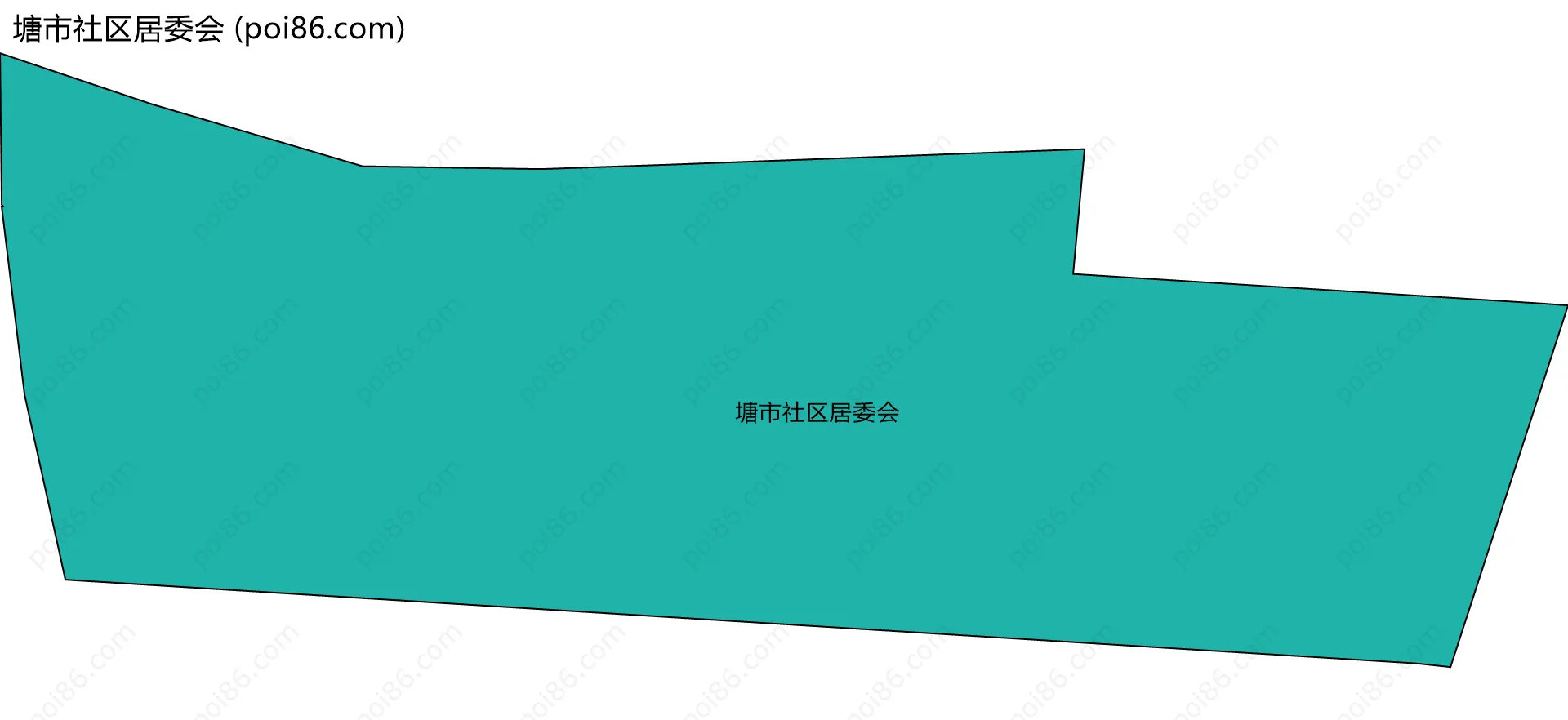 塘市社区居委会边界地图