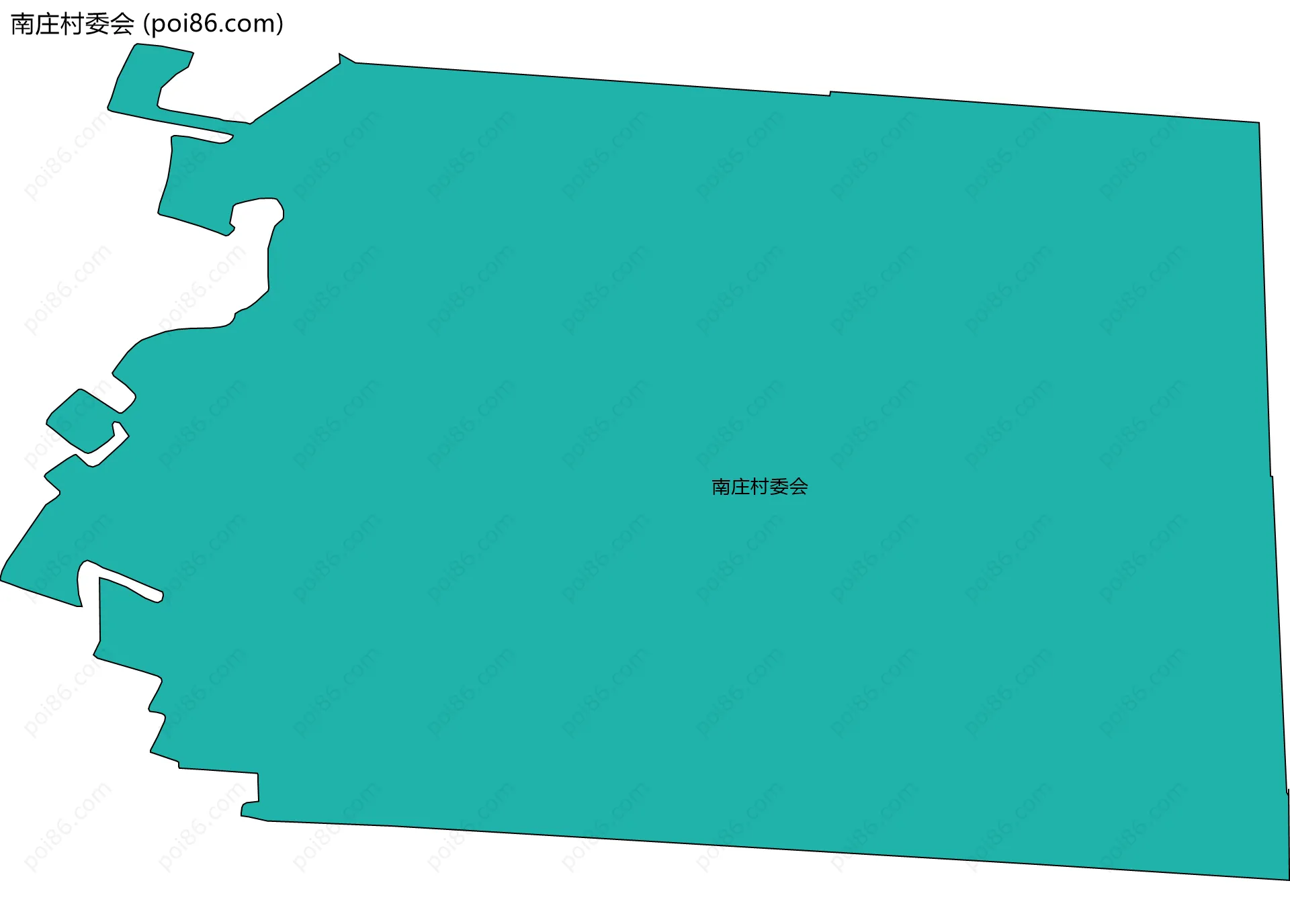 南庄村委会边界地图