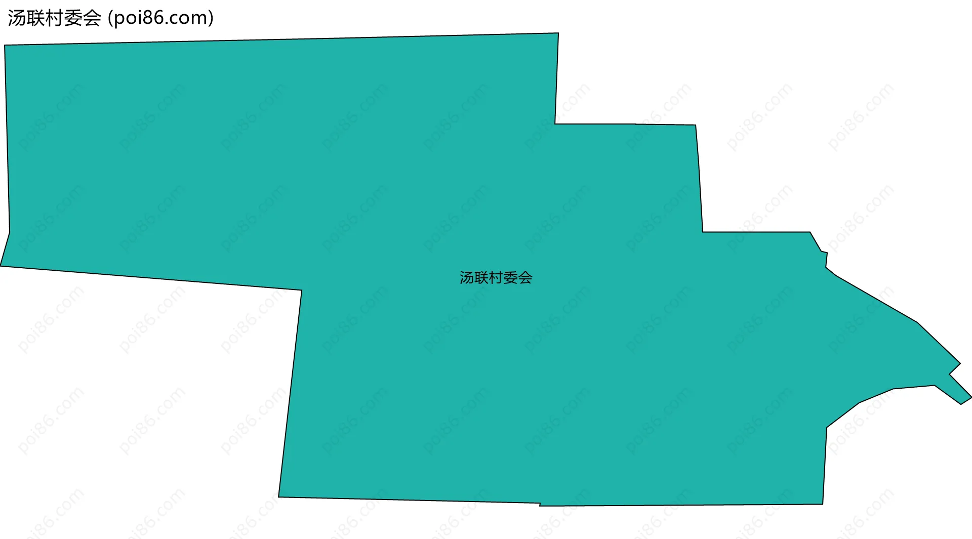 汤联村委会边界地图