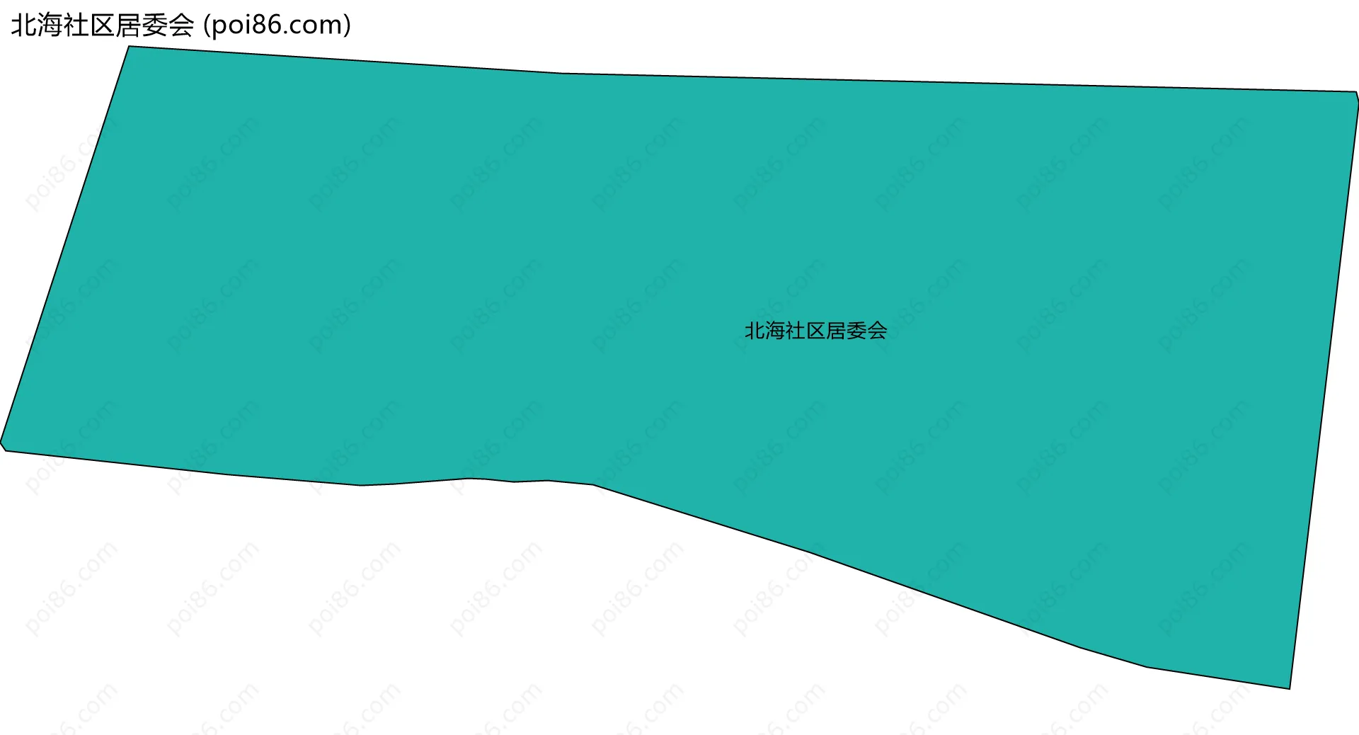 北海社区居委会边界地图