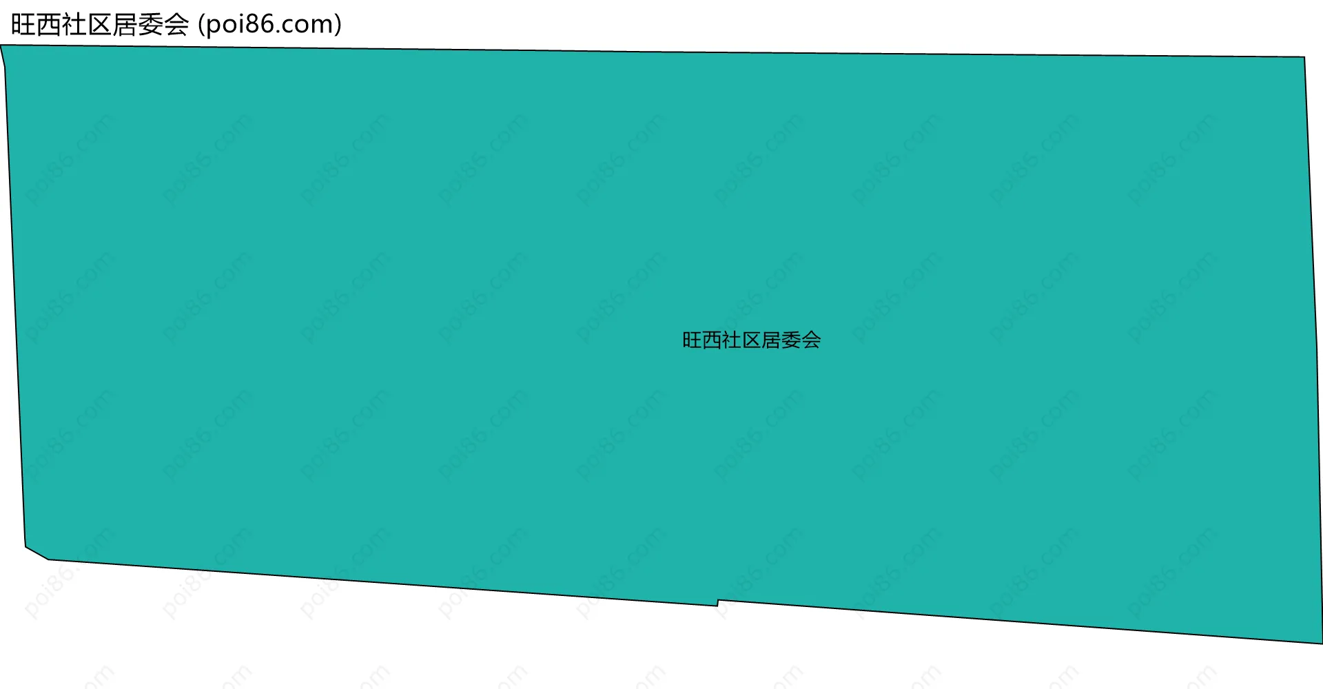 旺西社区居委会边界地图