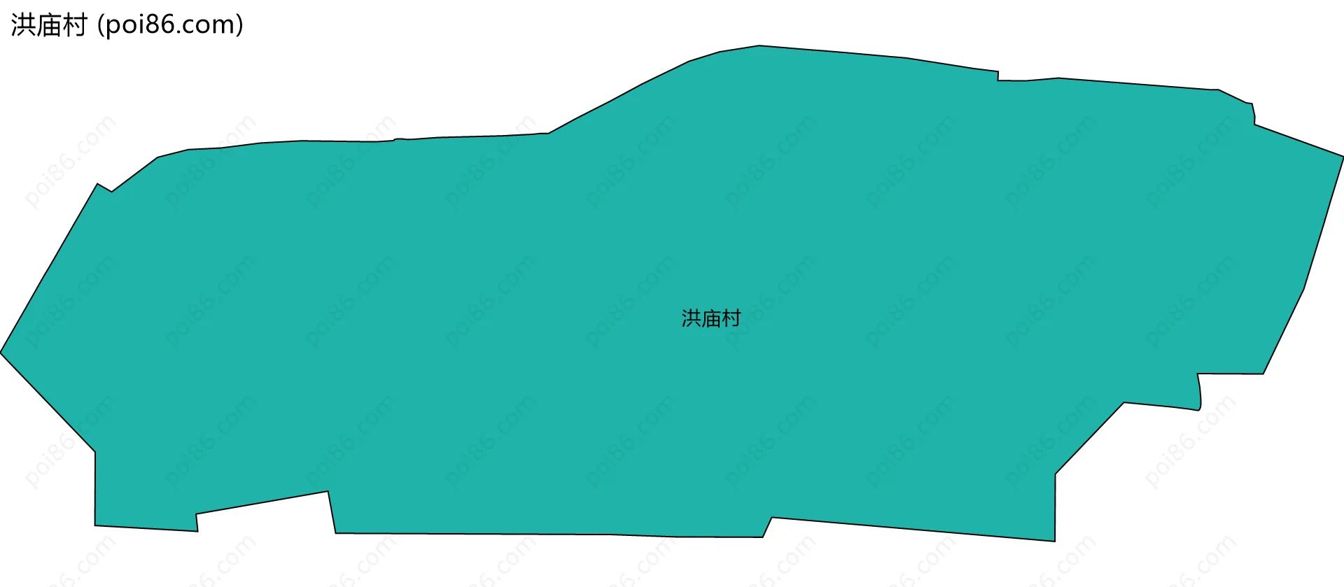 洪庙村边界地图