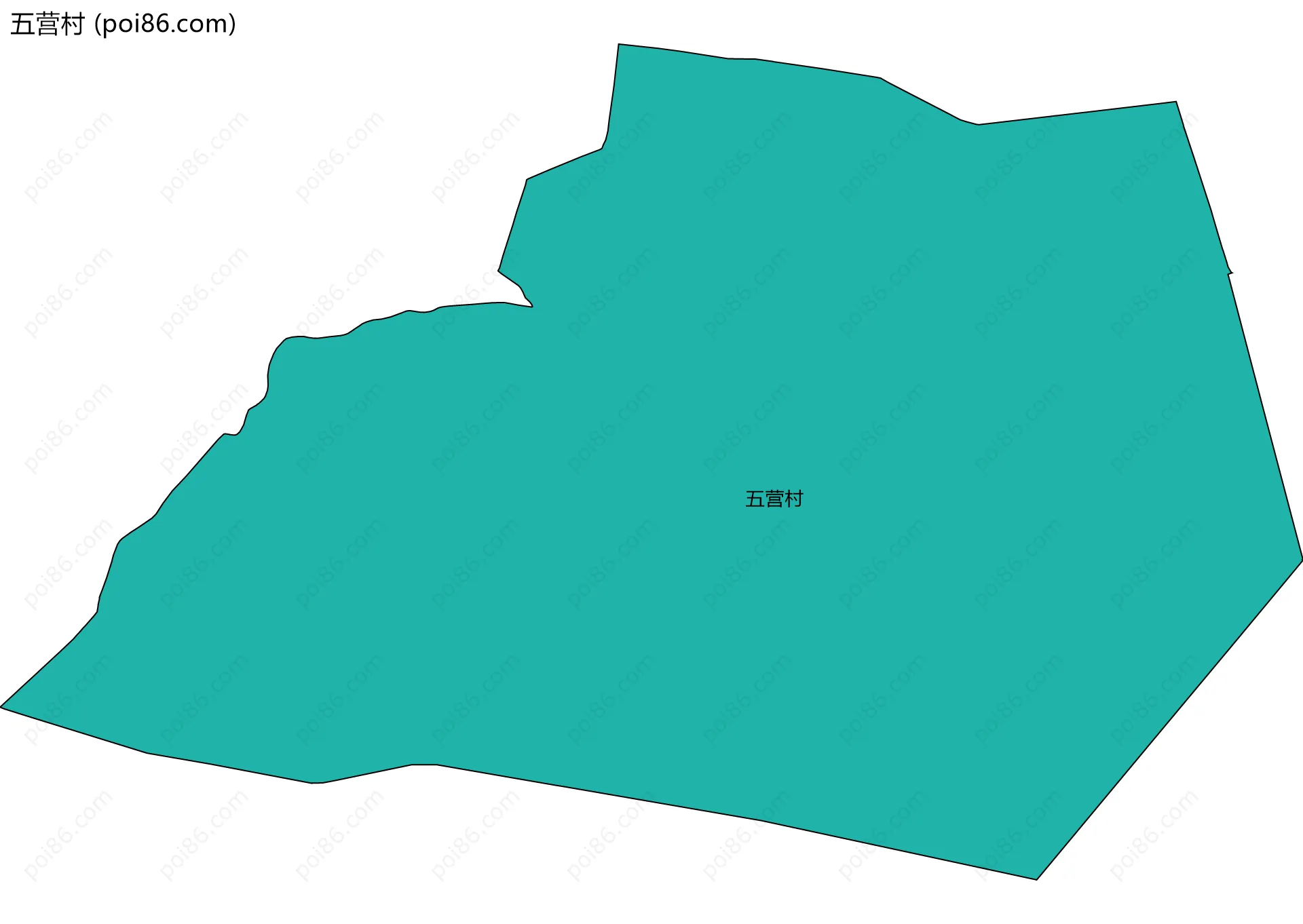 五营村边界地图