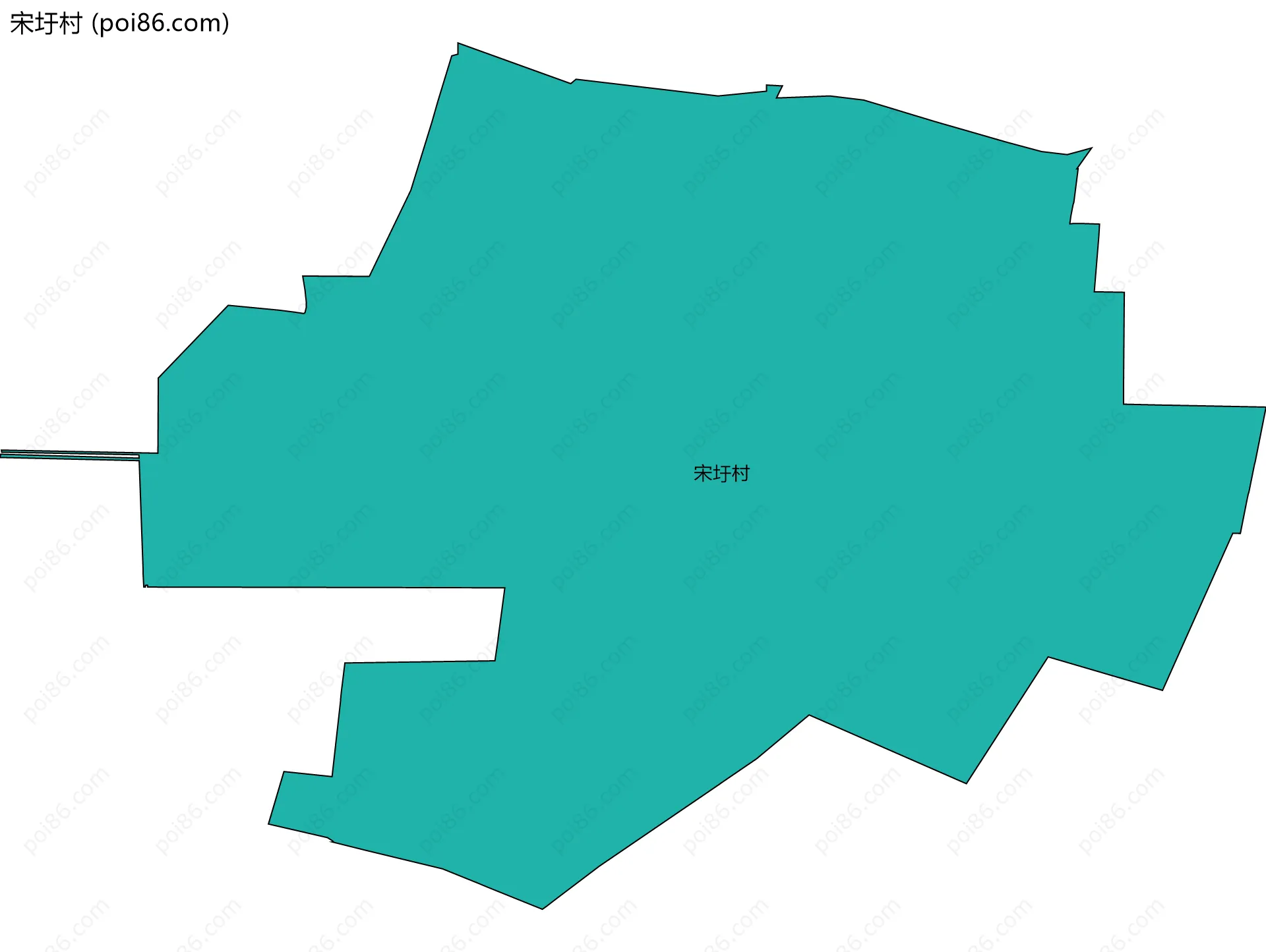 宋圩村边界地图