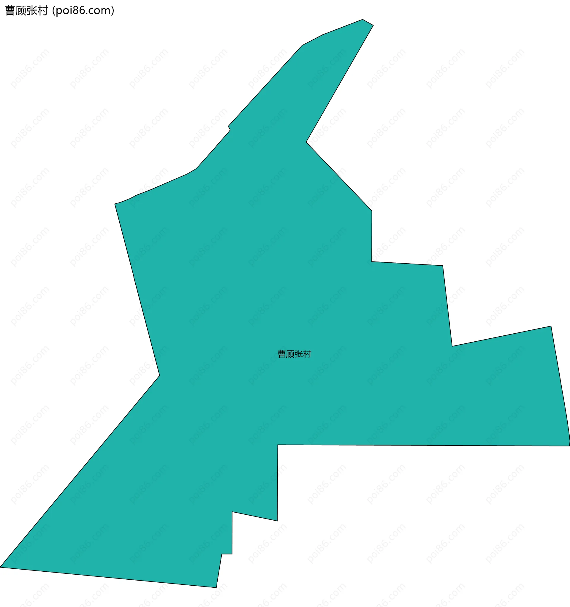 曹顾张村边界地图