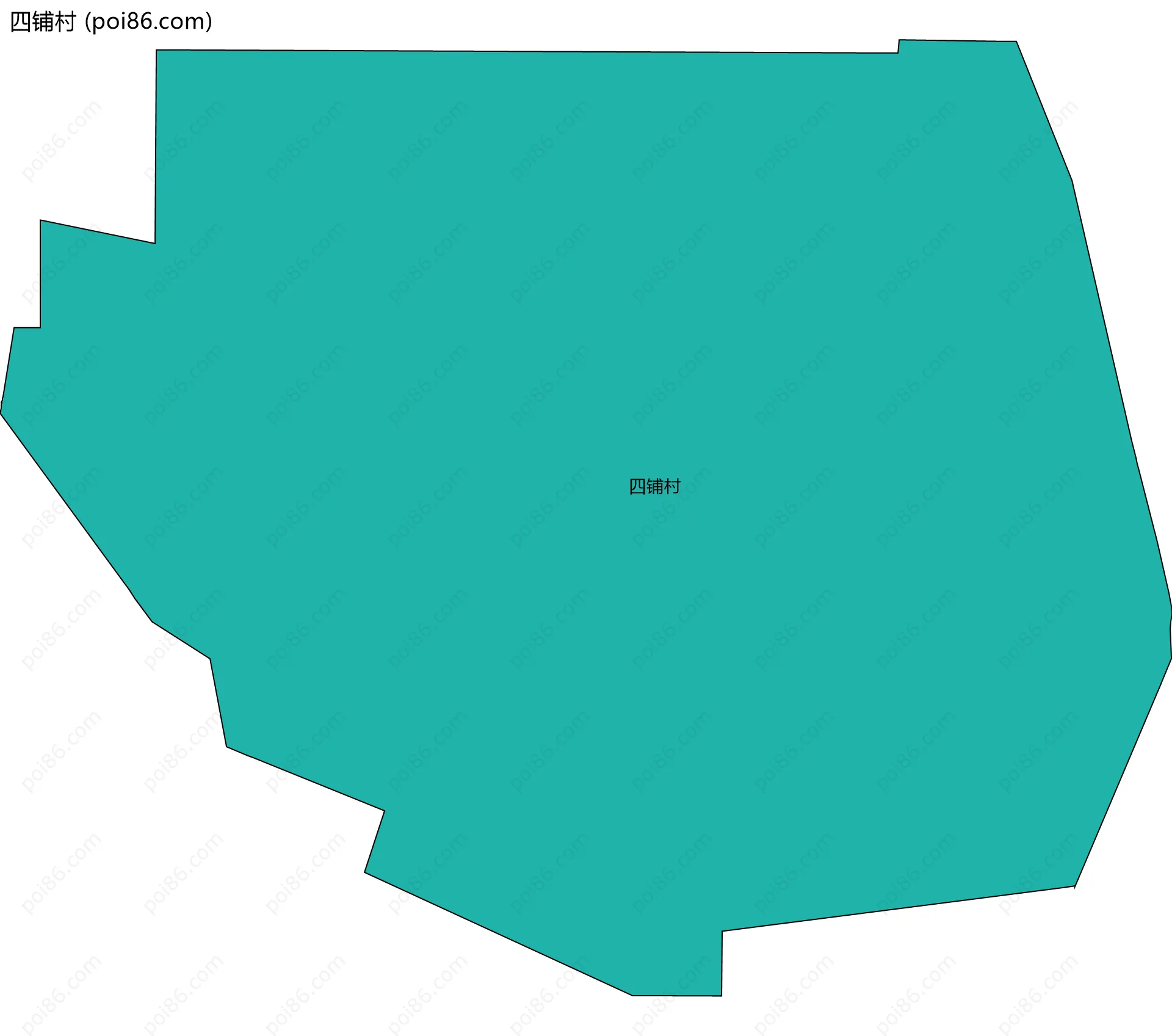 四铺村边界地图