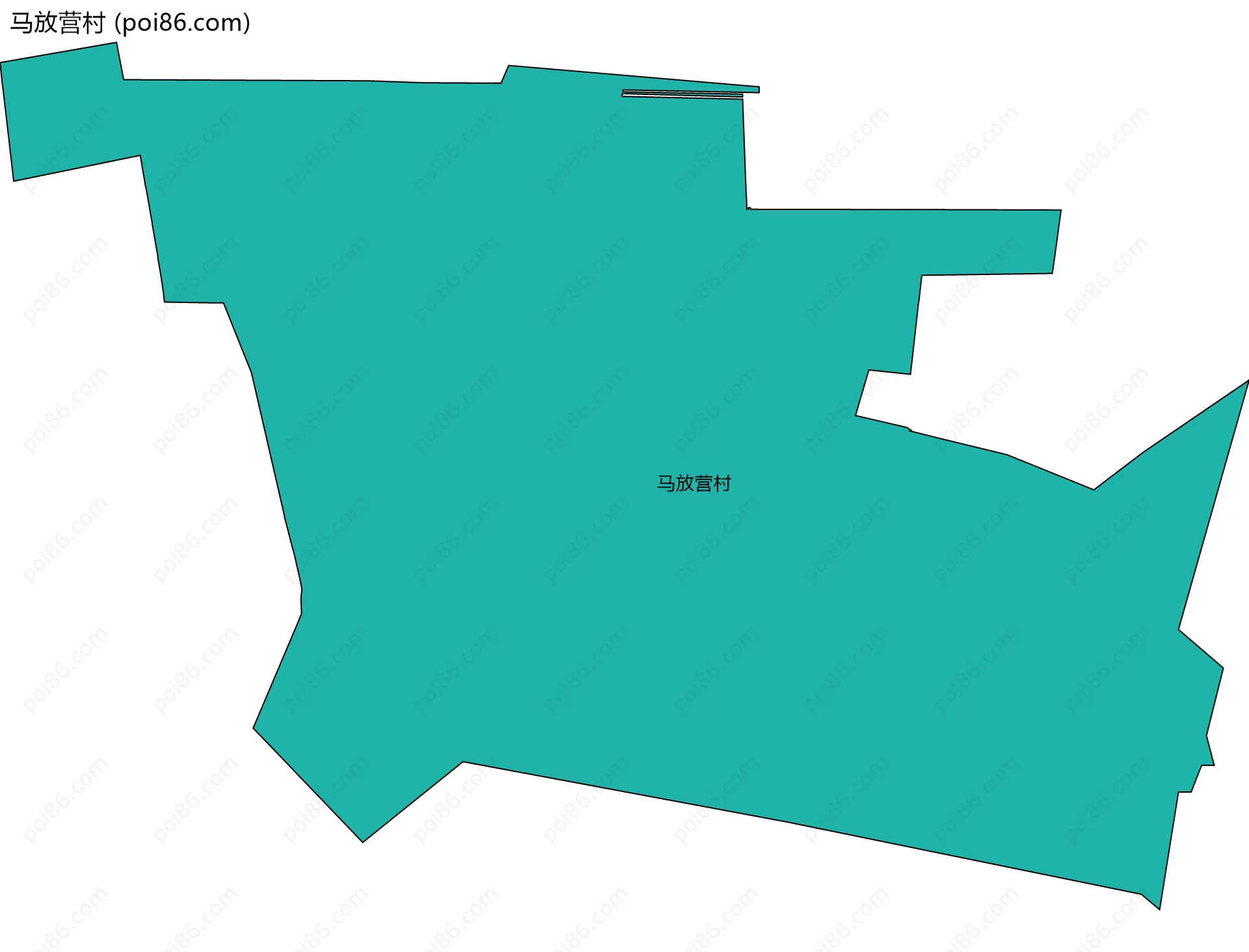 马放营村边界地图