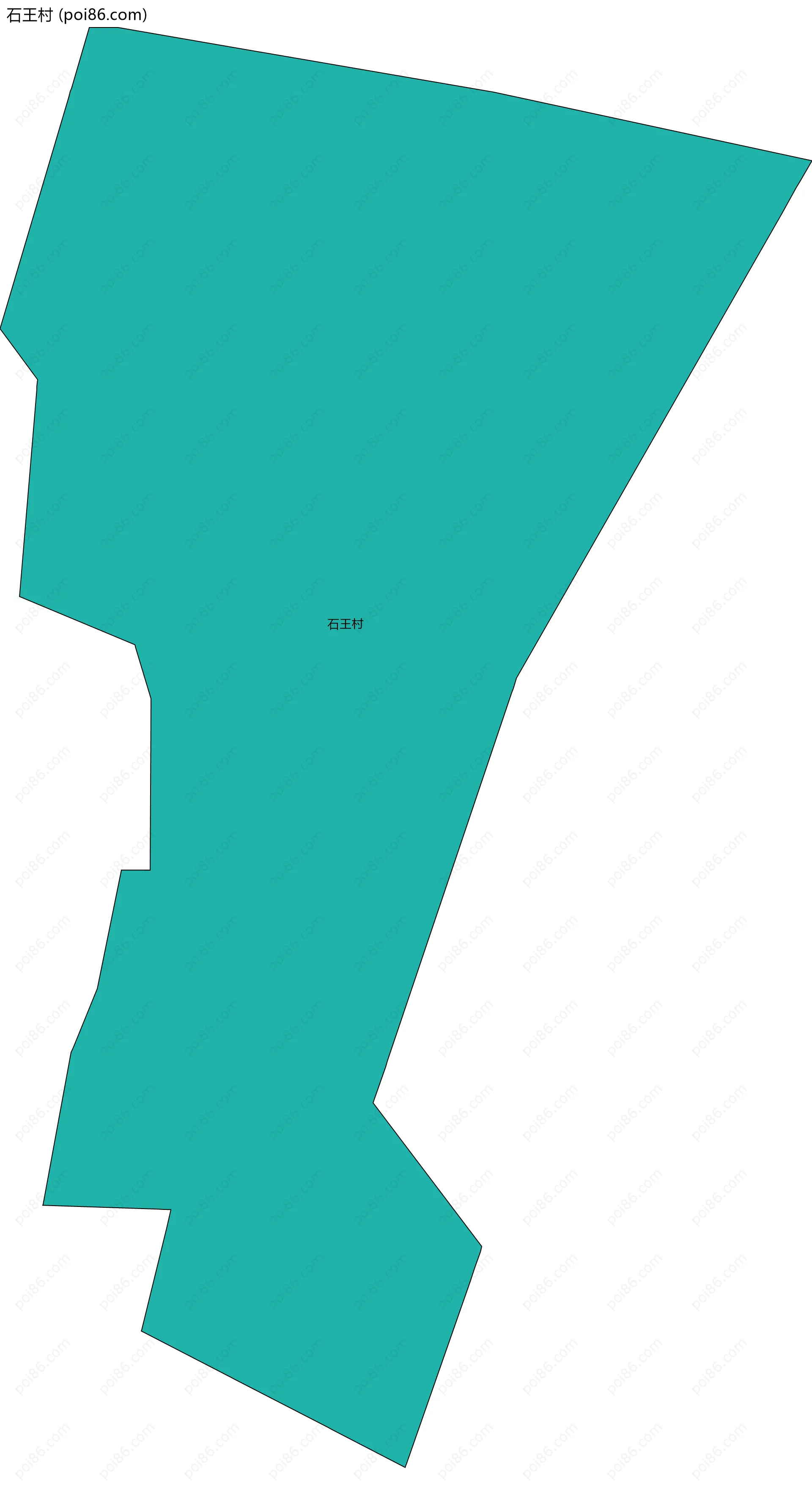 石王村边界地图