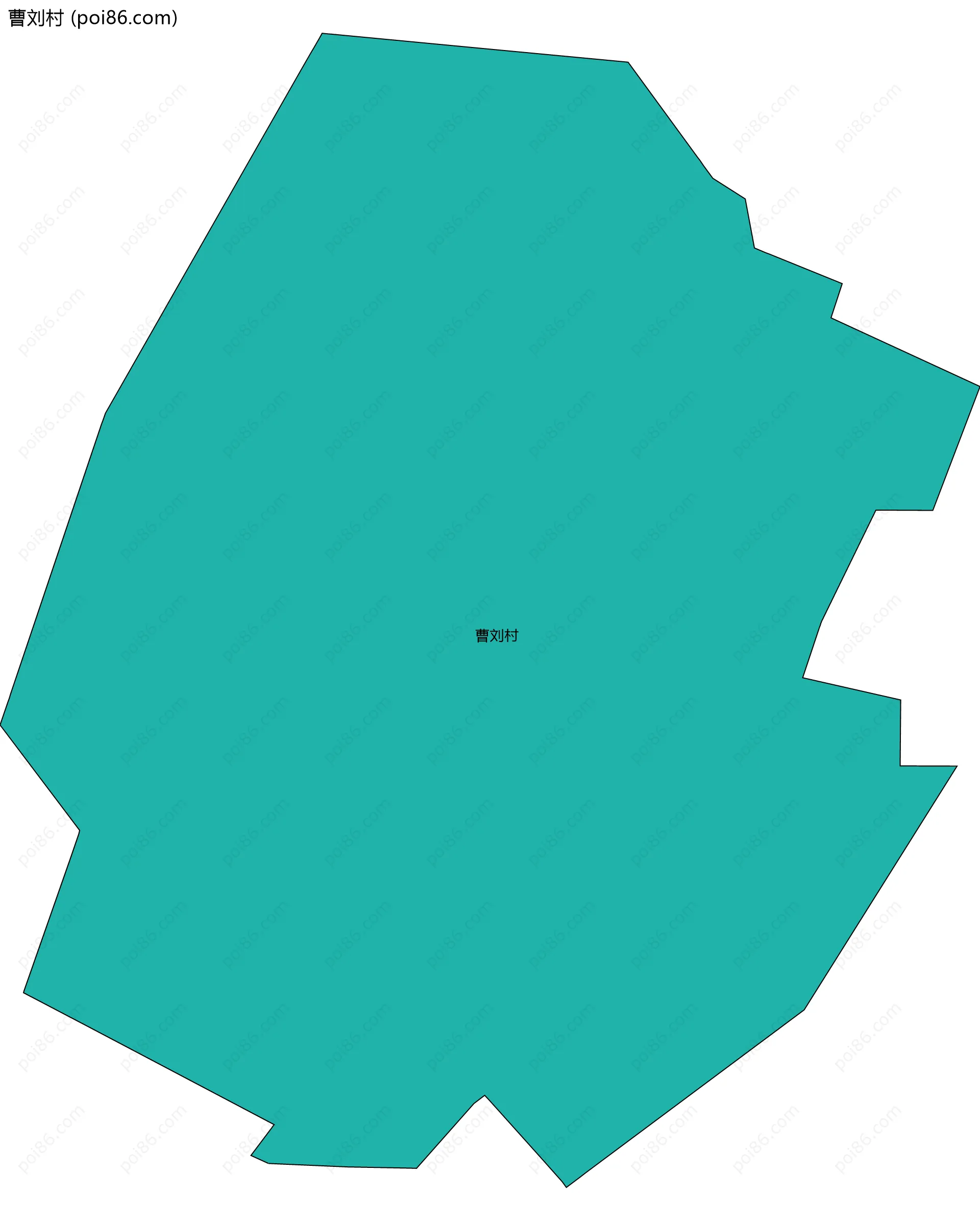 曹刘村边界地图