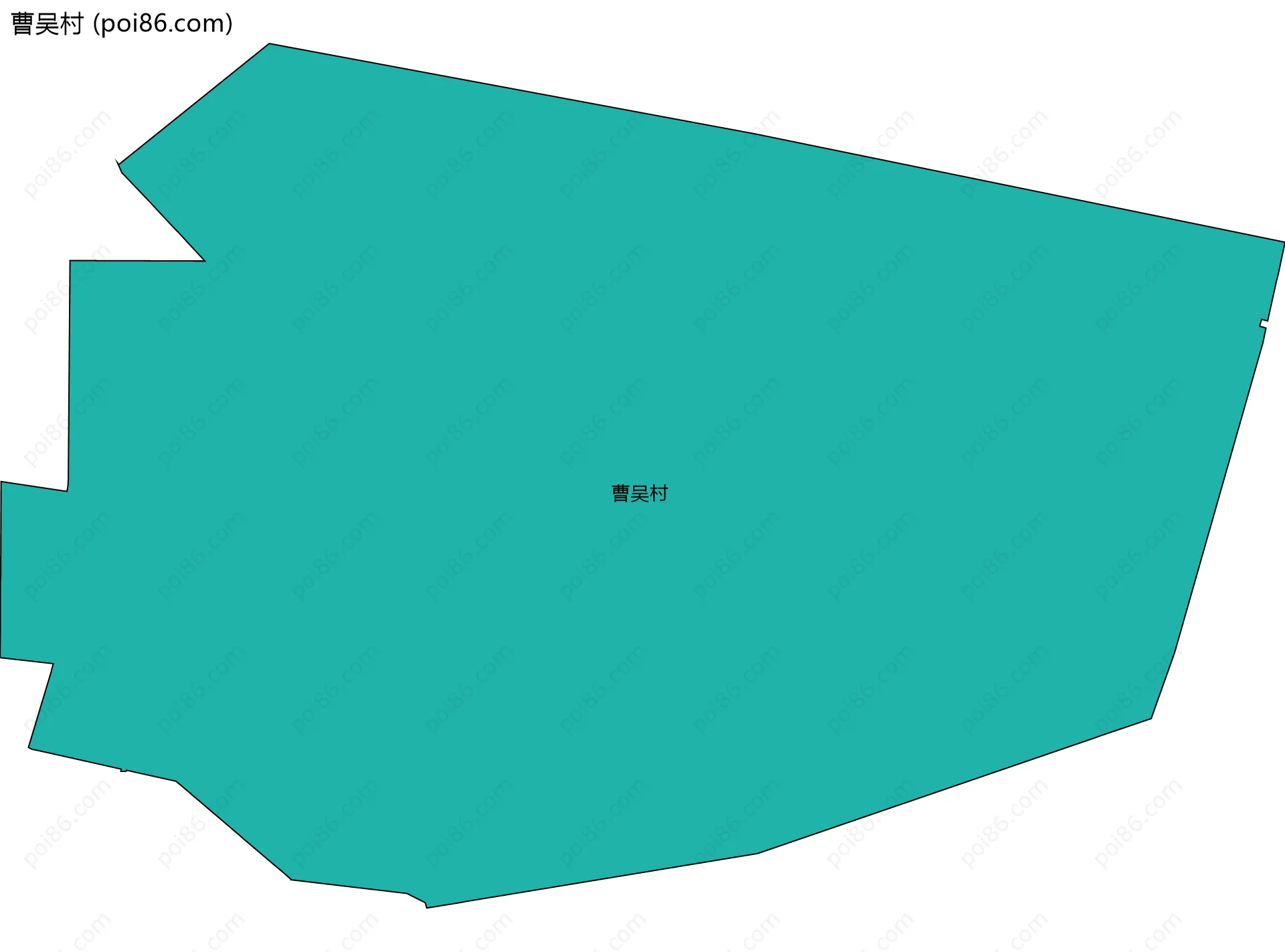 曹吴村边界地图