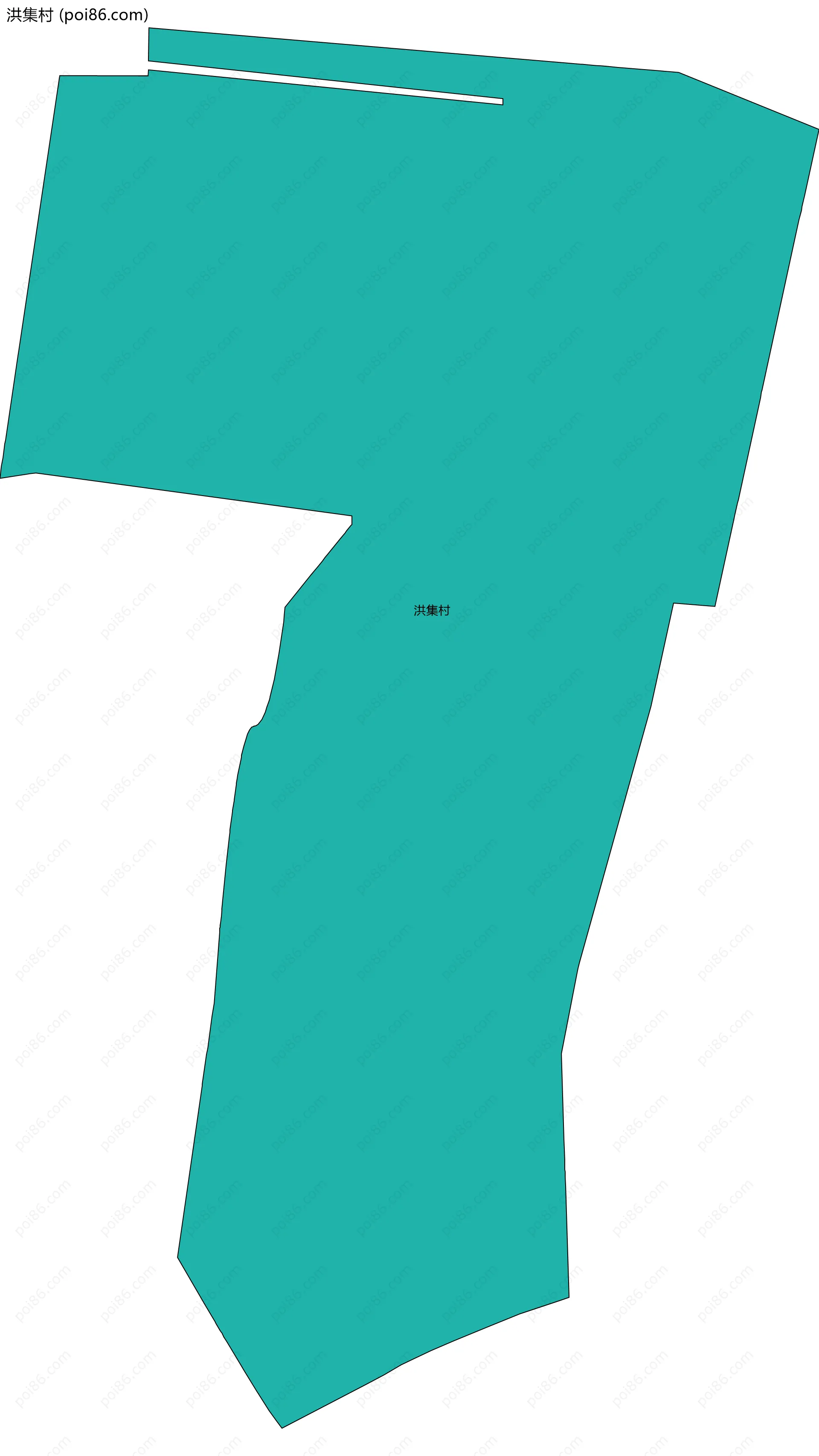 洪集村边界地图