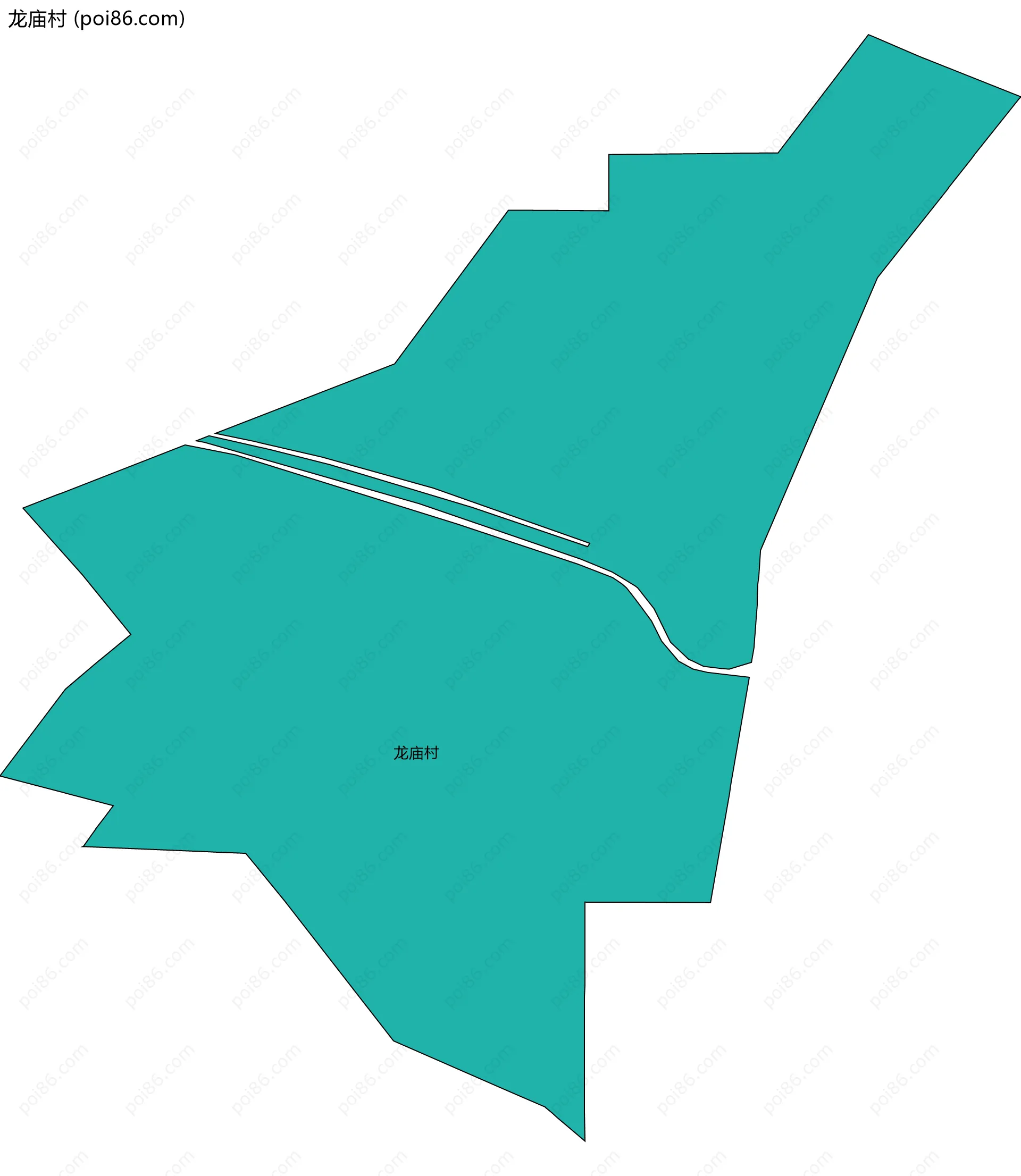 龙庙村边界地图