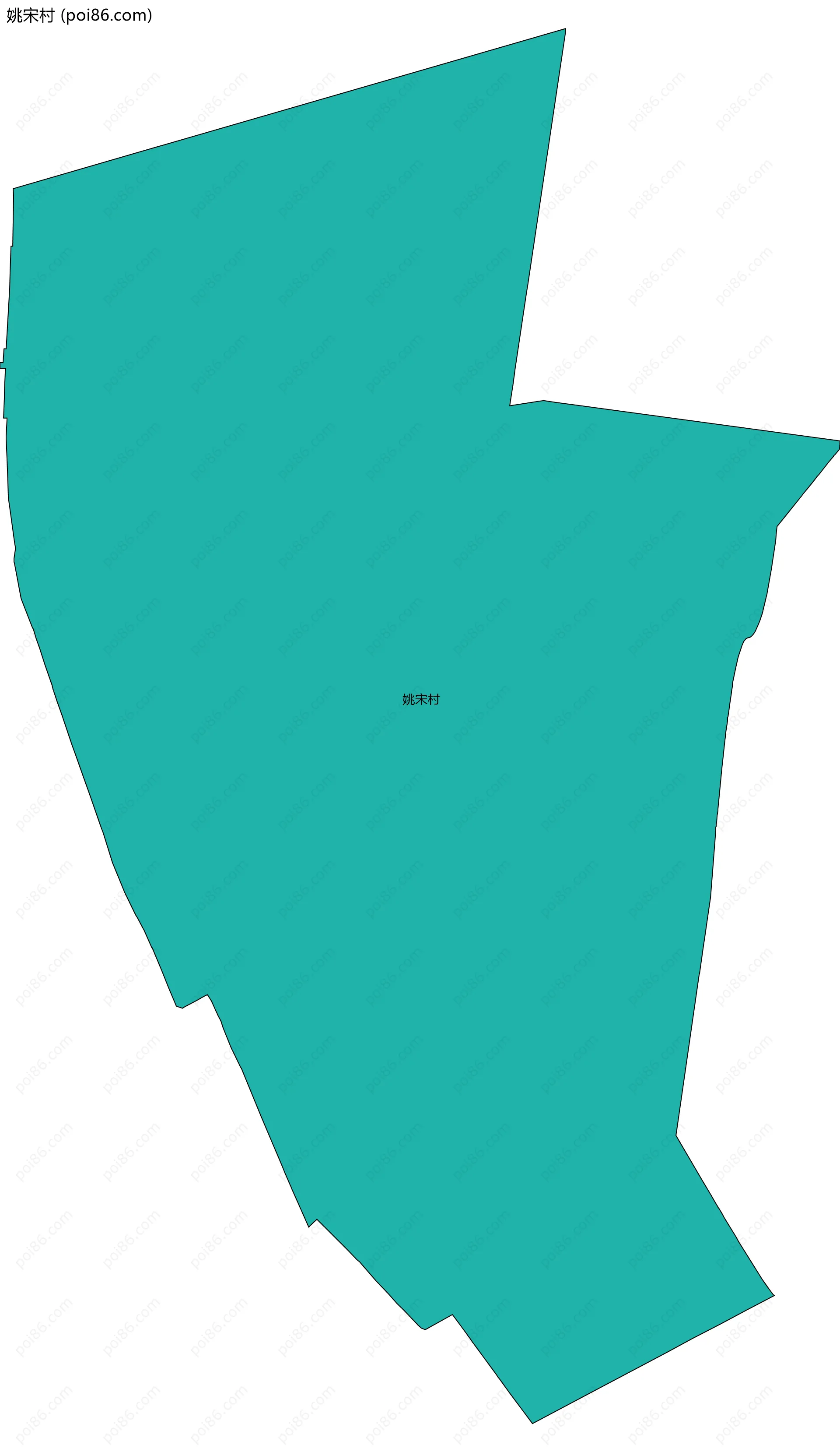 姚宋村边界地图