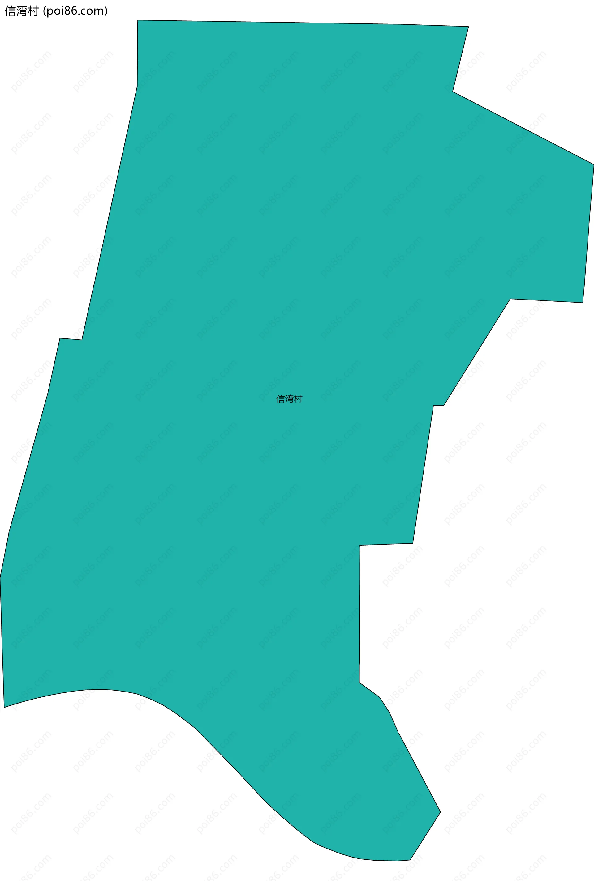 信湾村边界地图