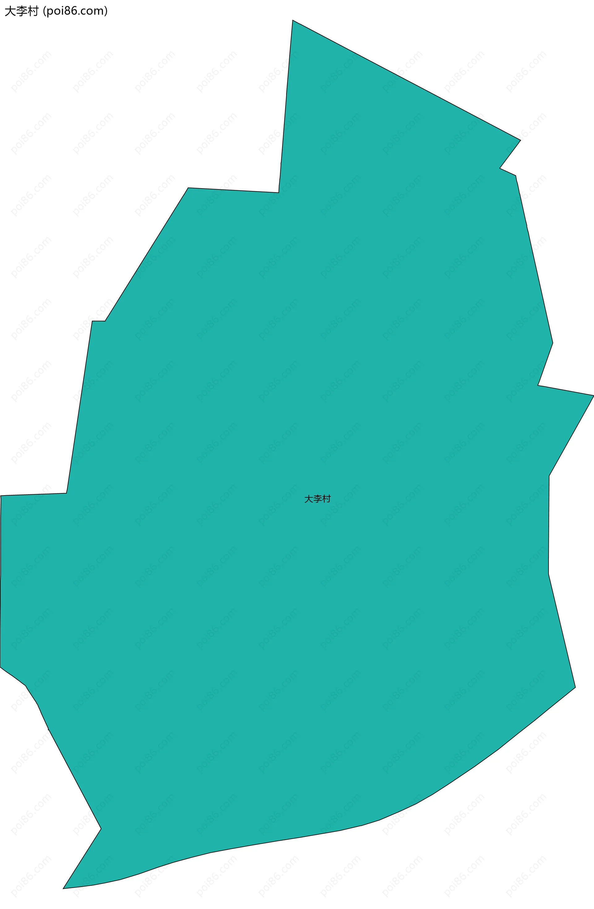 大李村边界地图