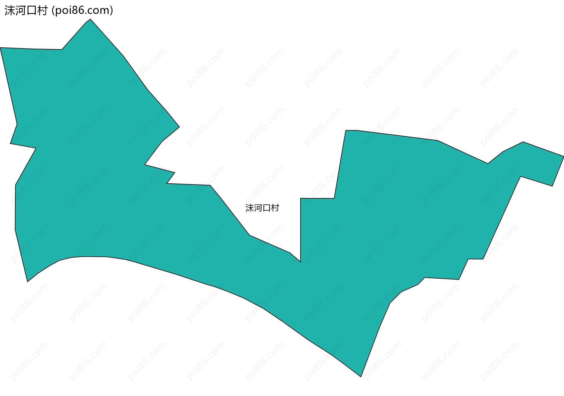 沫河口村边界地图