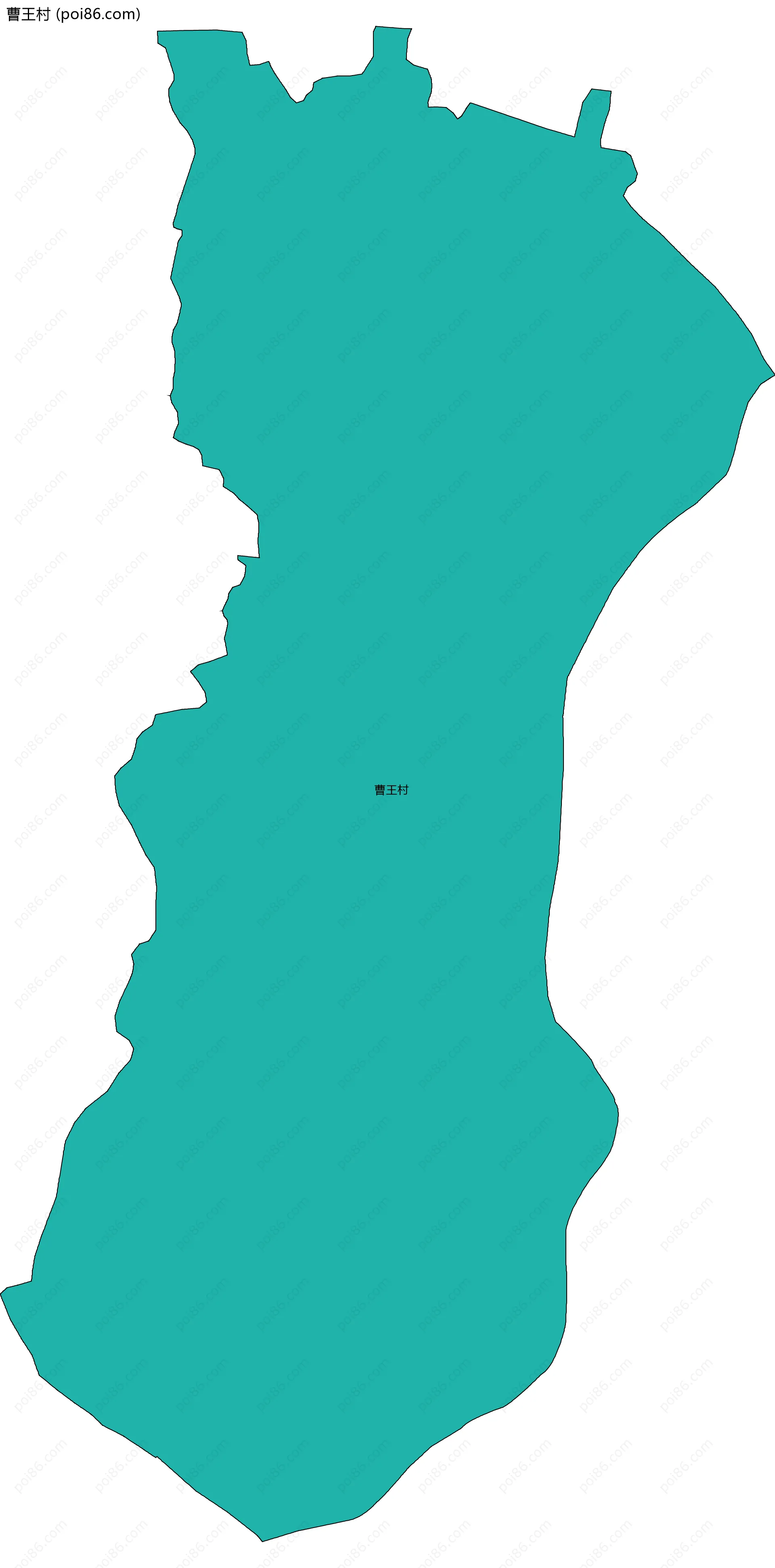 曹王村边界地图