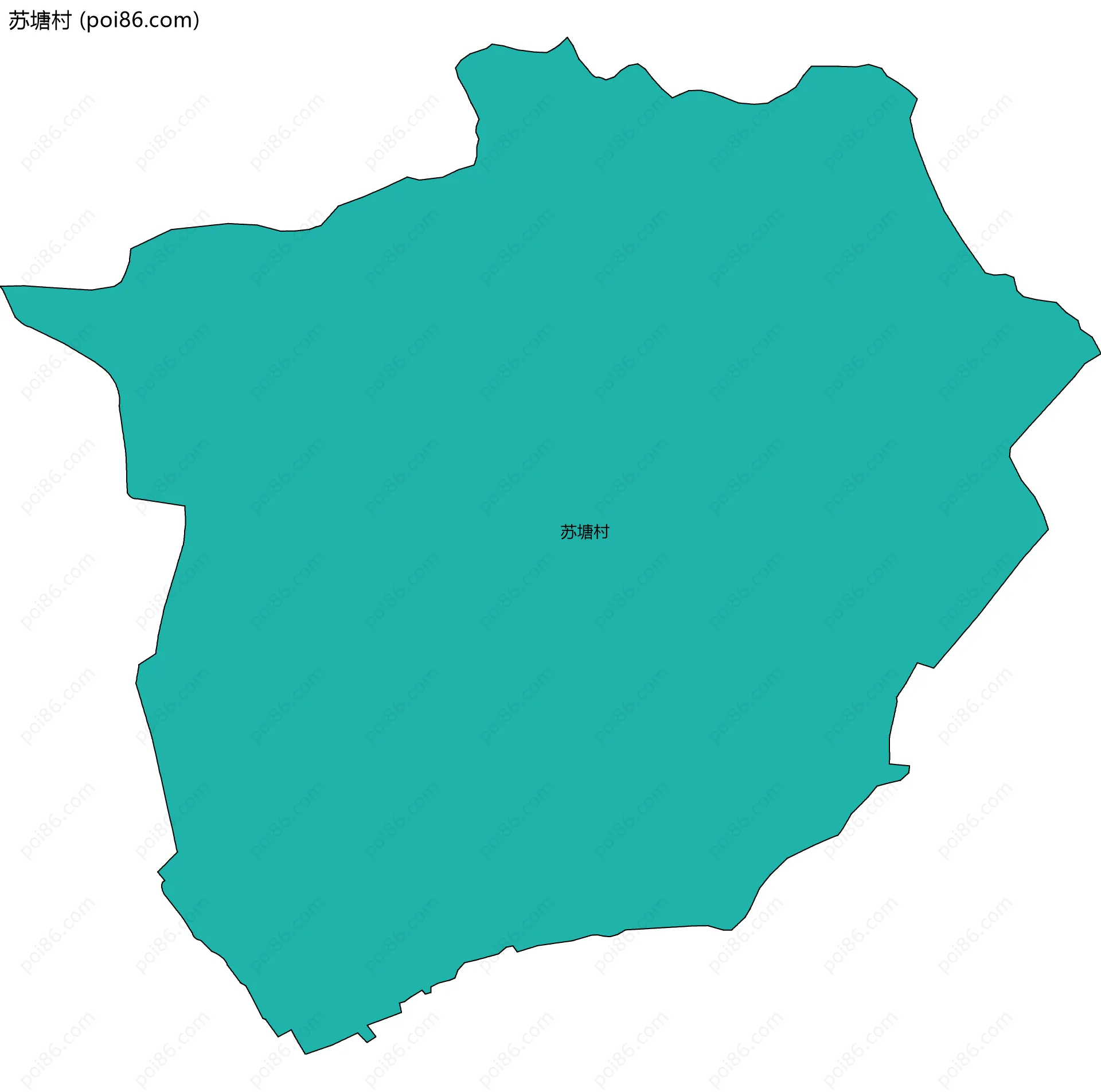 苏塘村边界地图