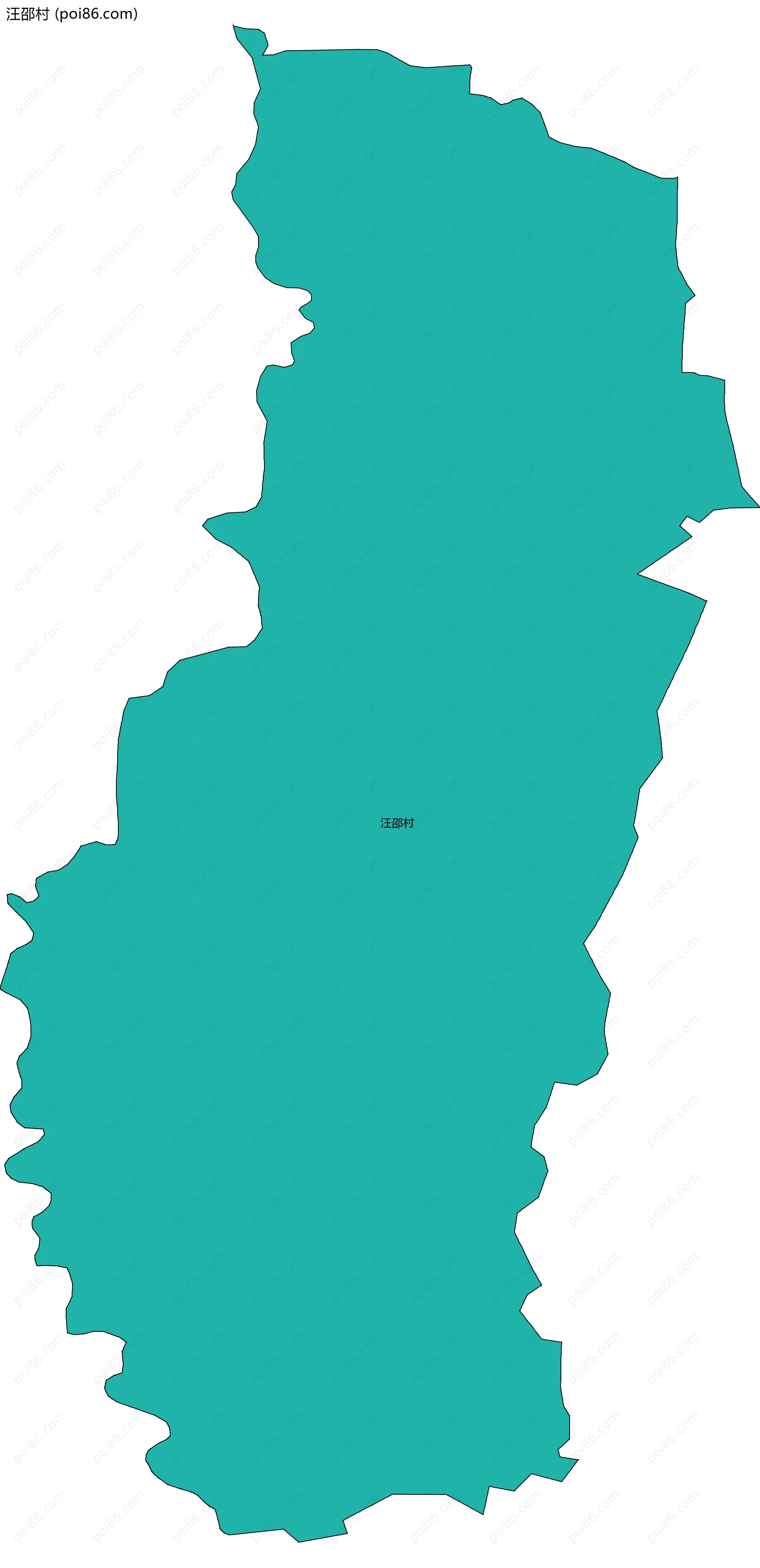 汪邵村边界地图