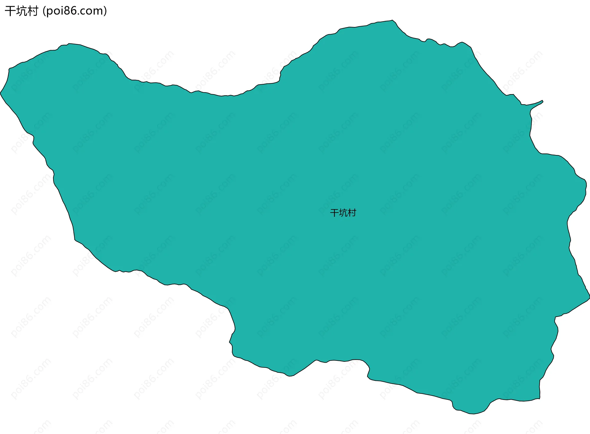 干坑村边界地图