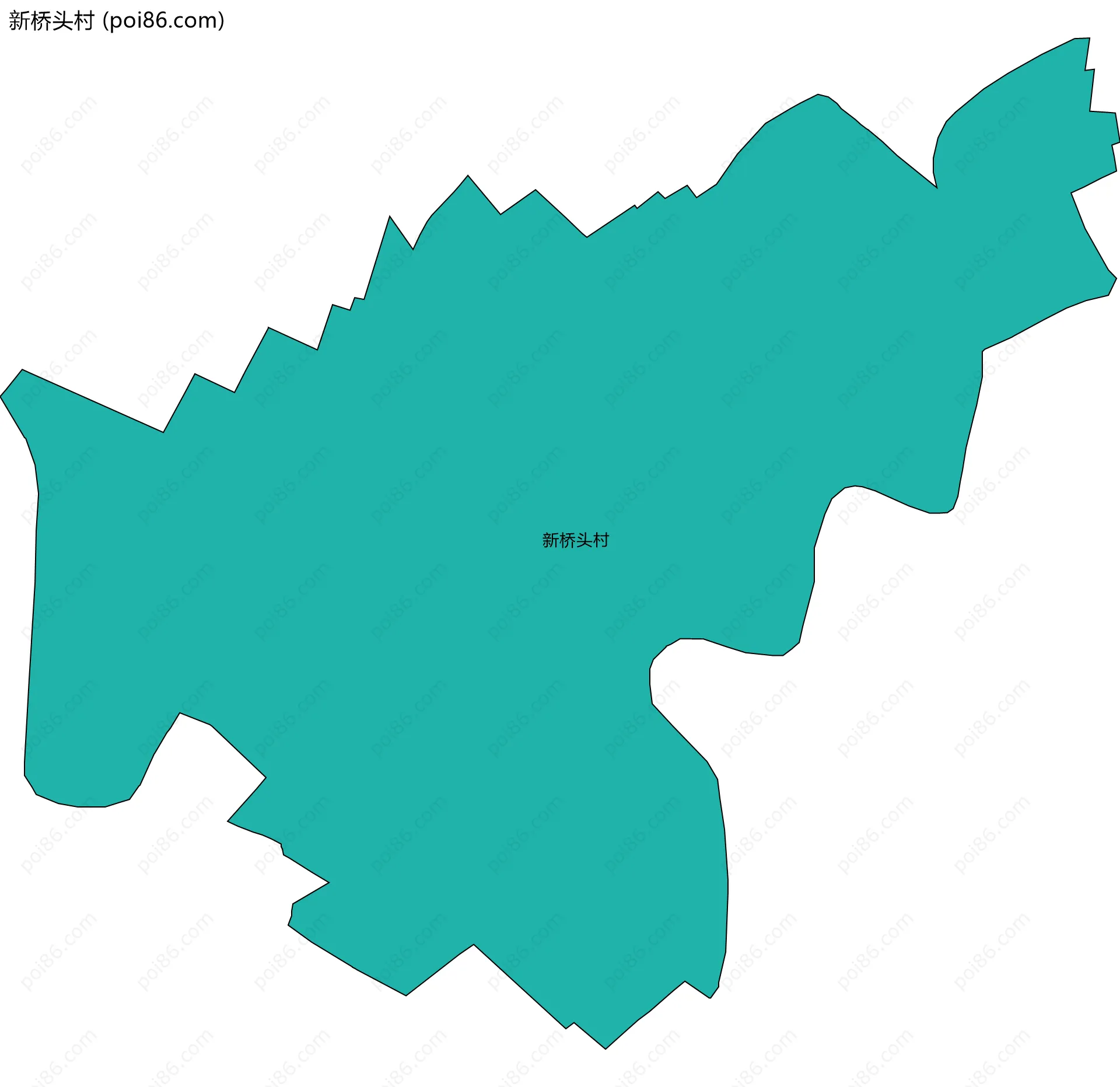 新桥头村边界地图