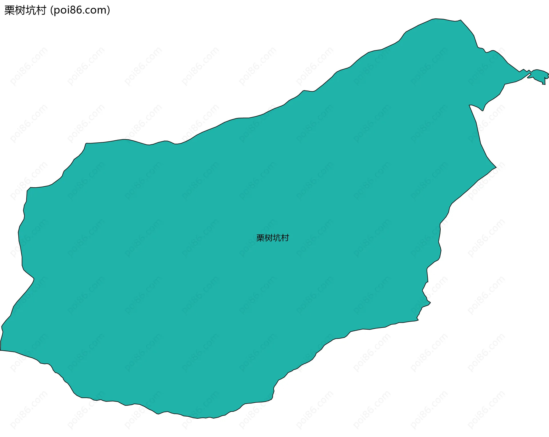栗树坑村边界地图