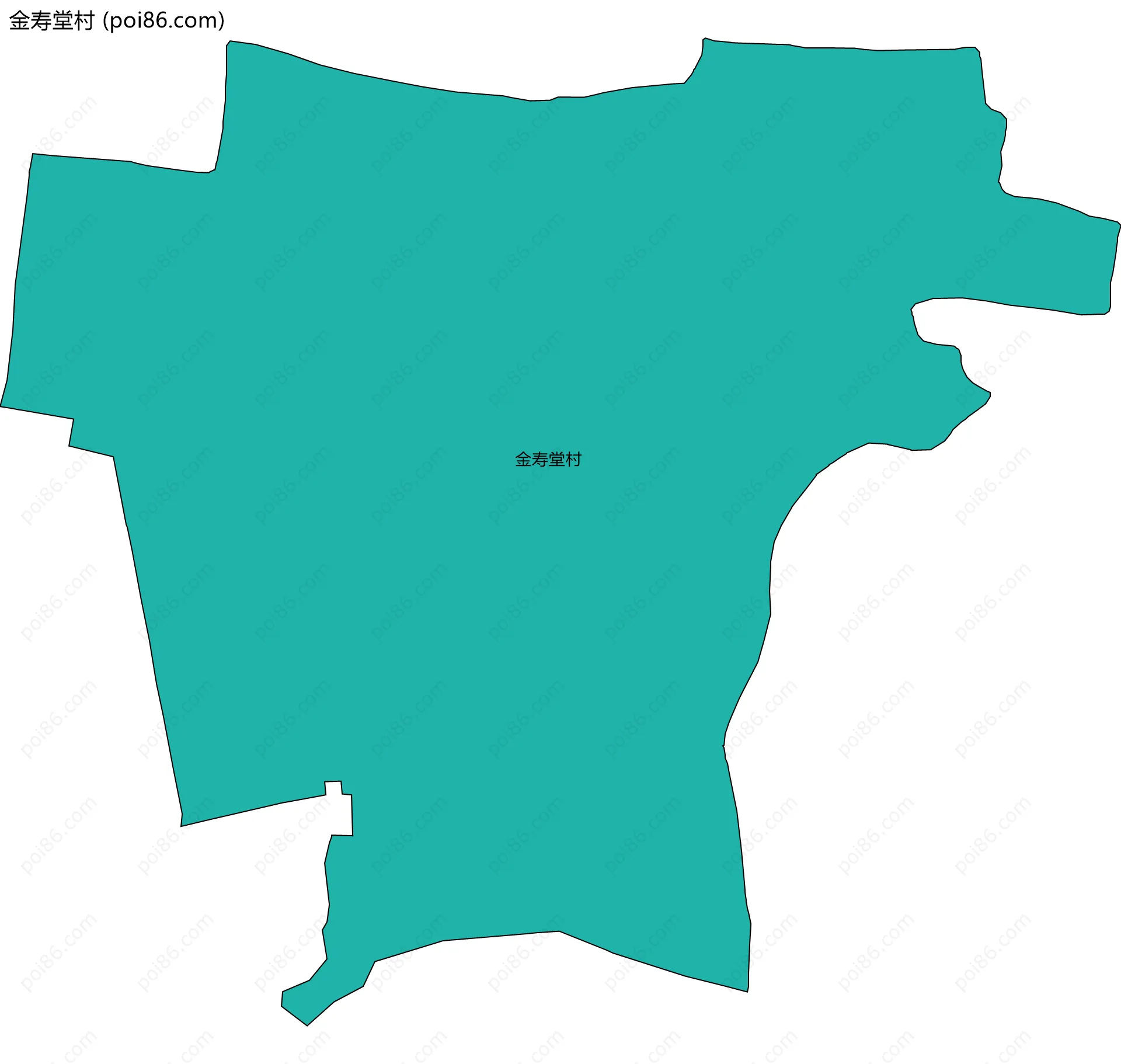 金寿堂村边界地图