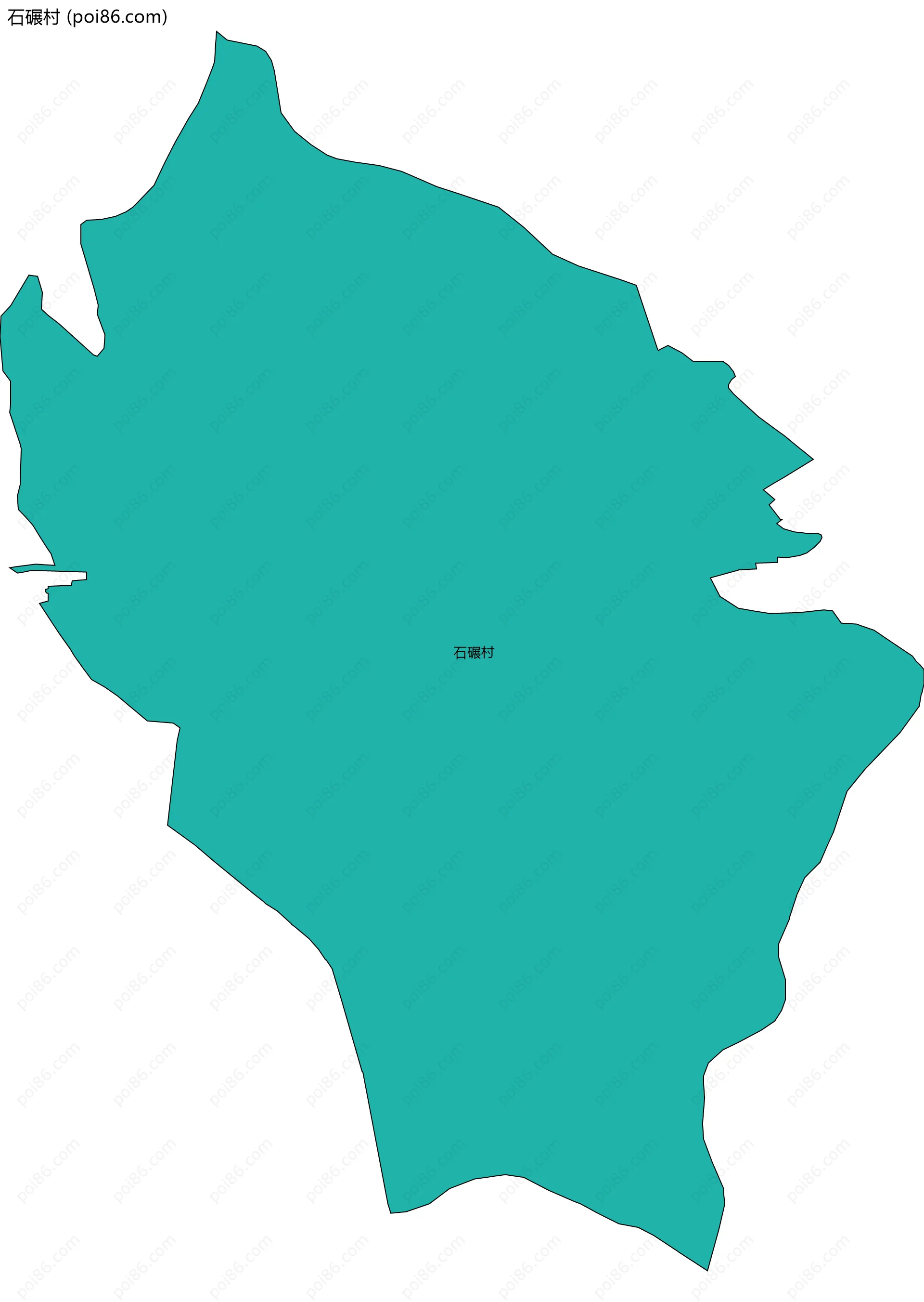 石碾村边界地图