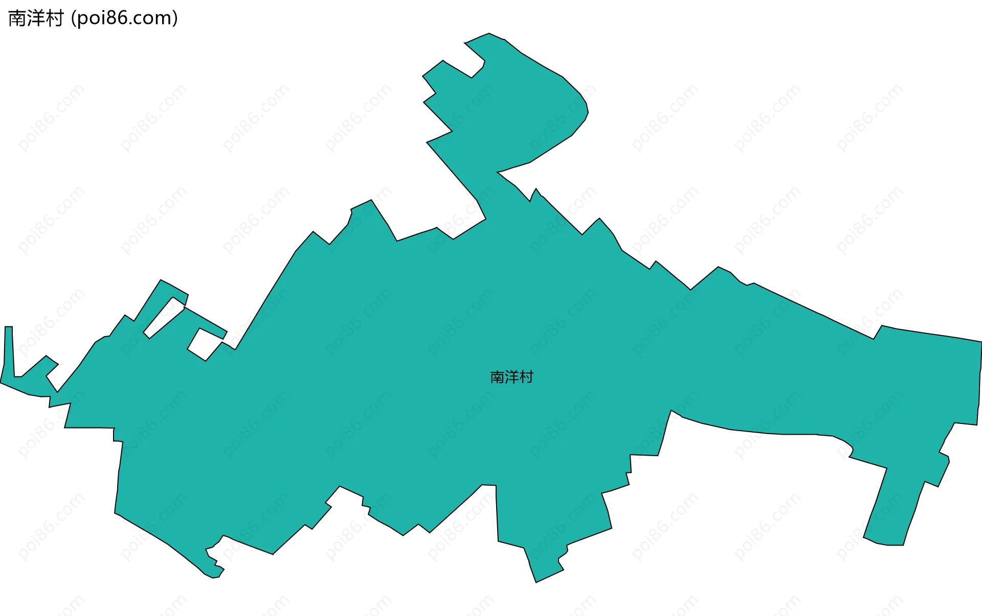 南洋村边界地图