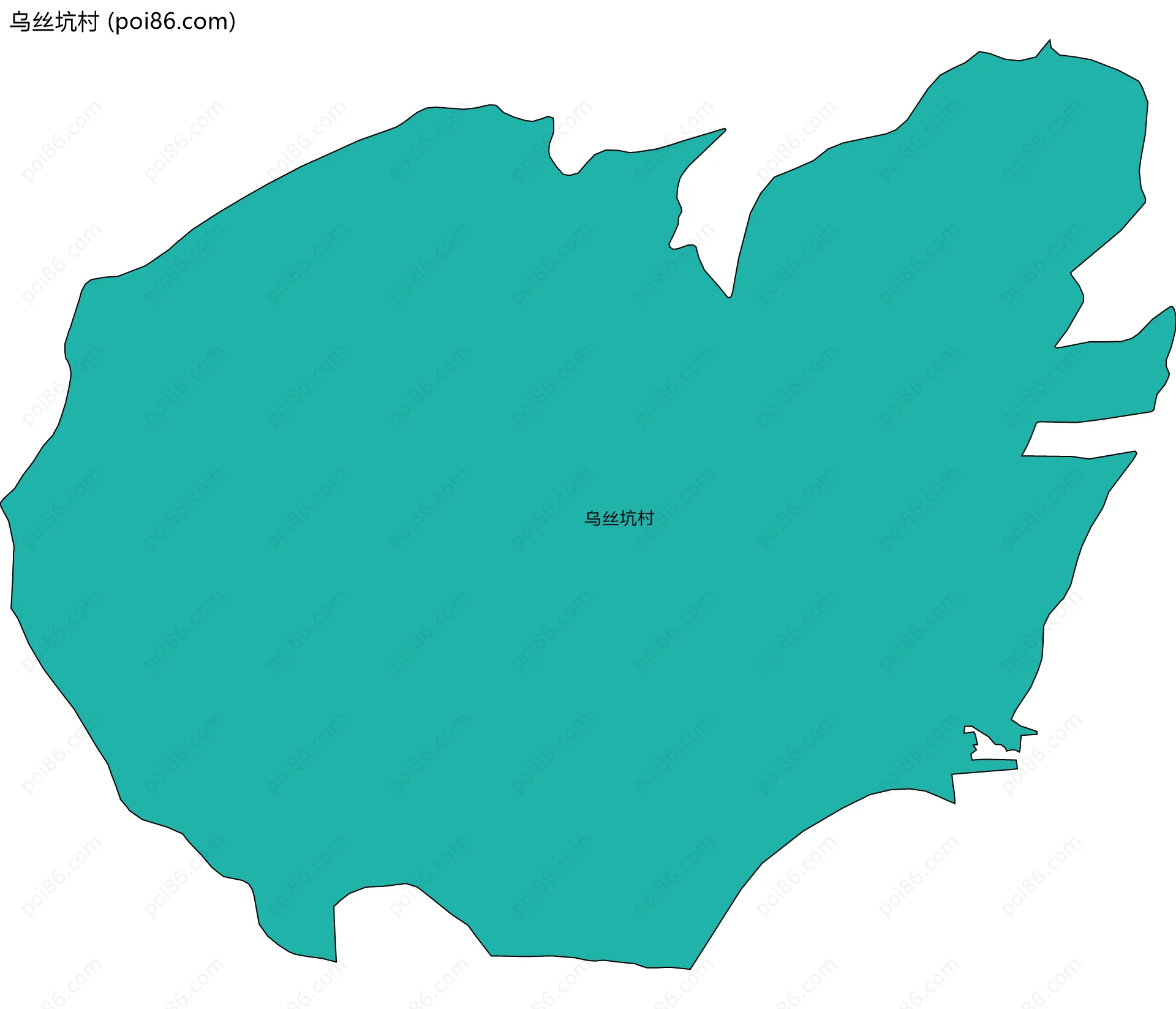 乌丝坑村边界地图