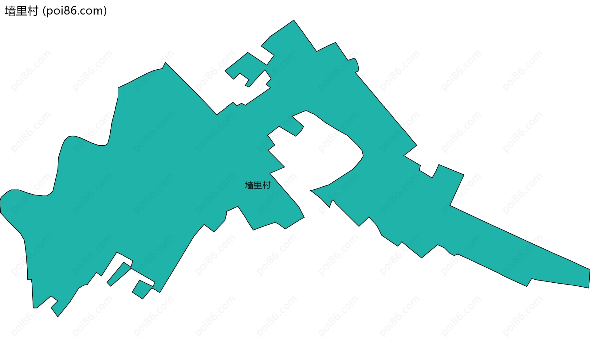 墙里村边界地图