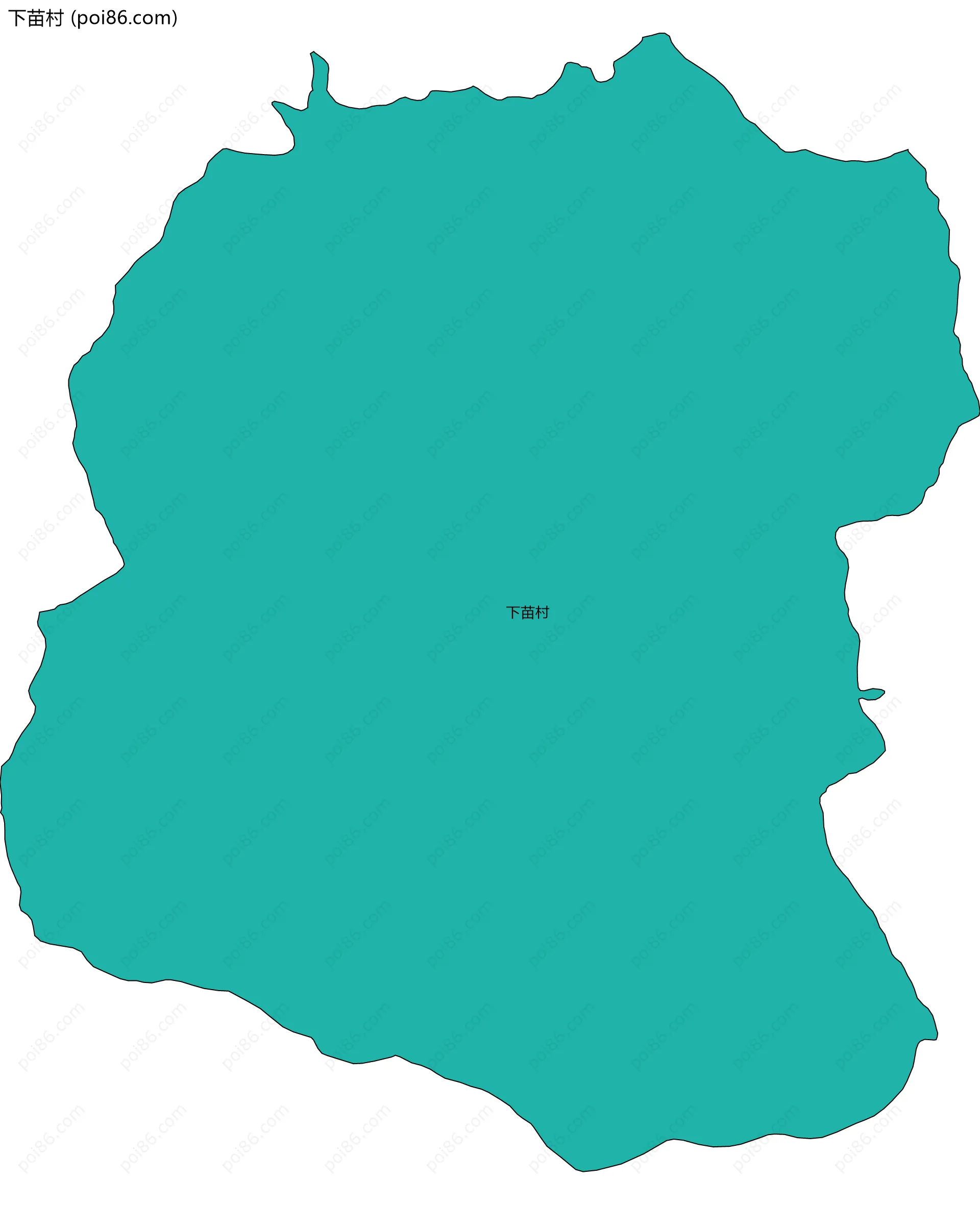 下苗村边界地图