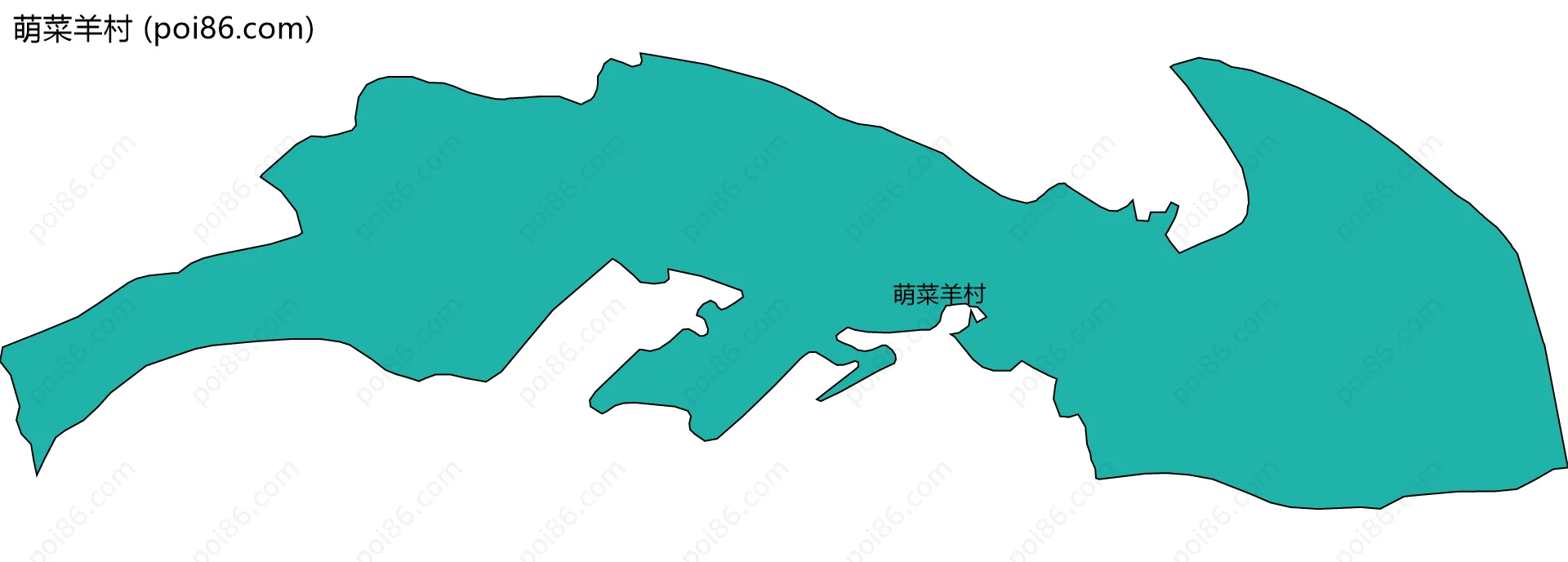 萌菜羊村边界地图