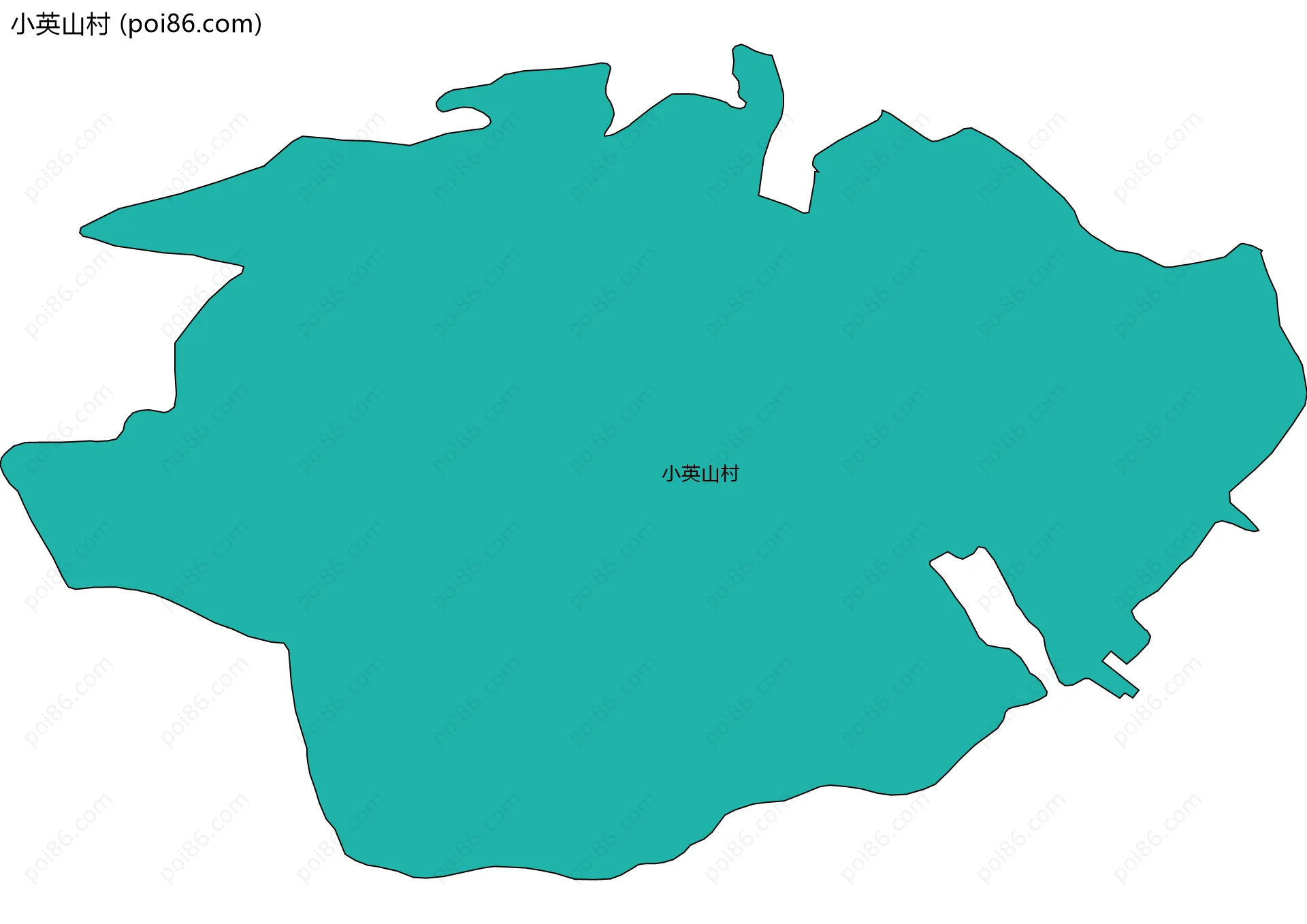 小英山村边界地图