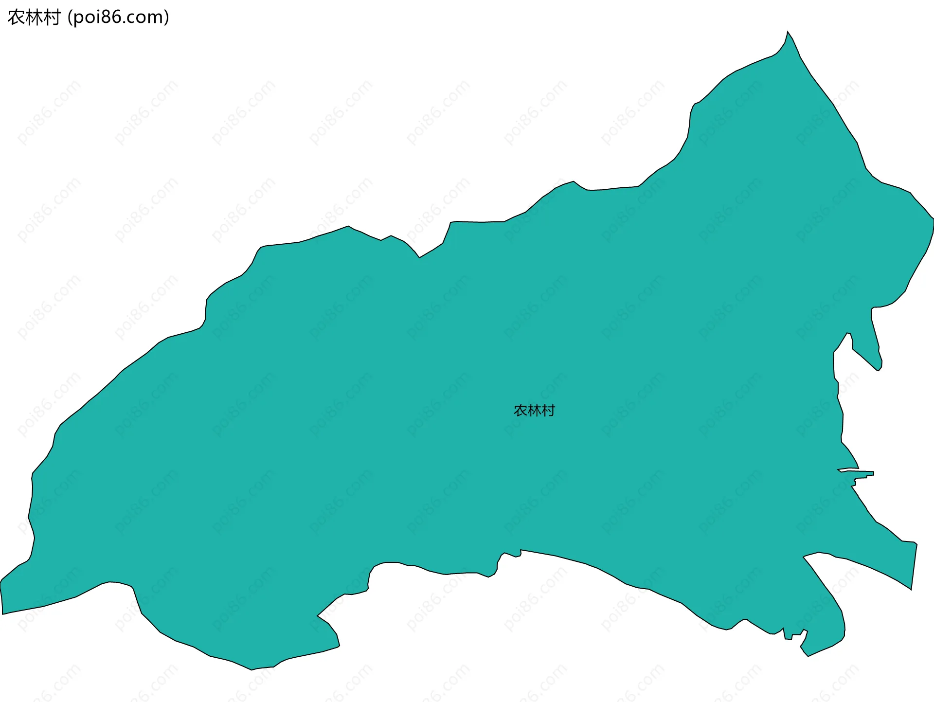 农林村边界地图