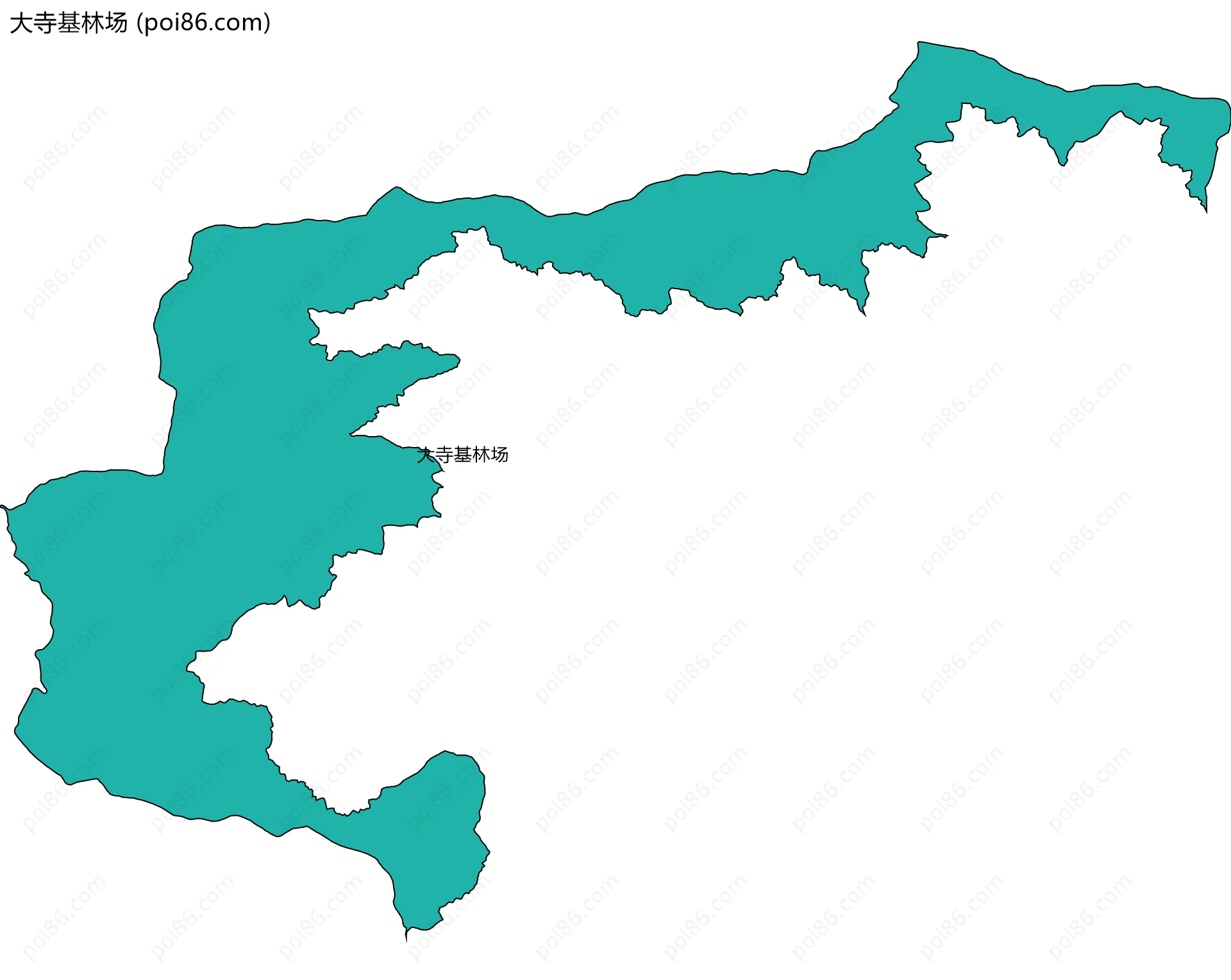 大寺基林场边界地图