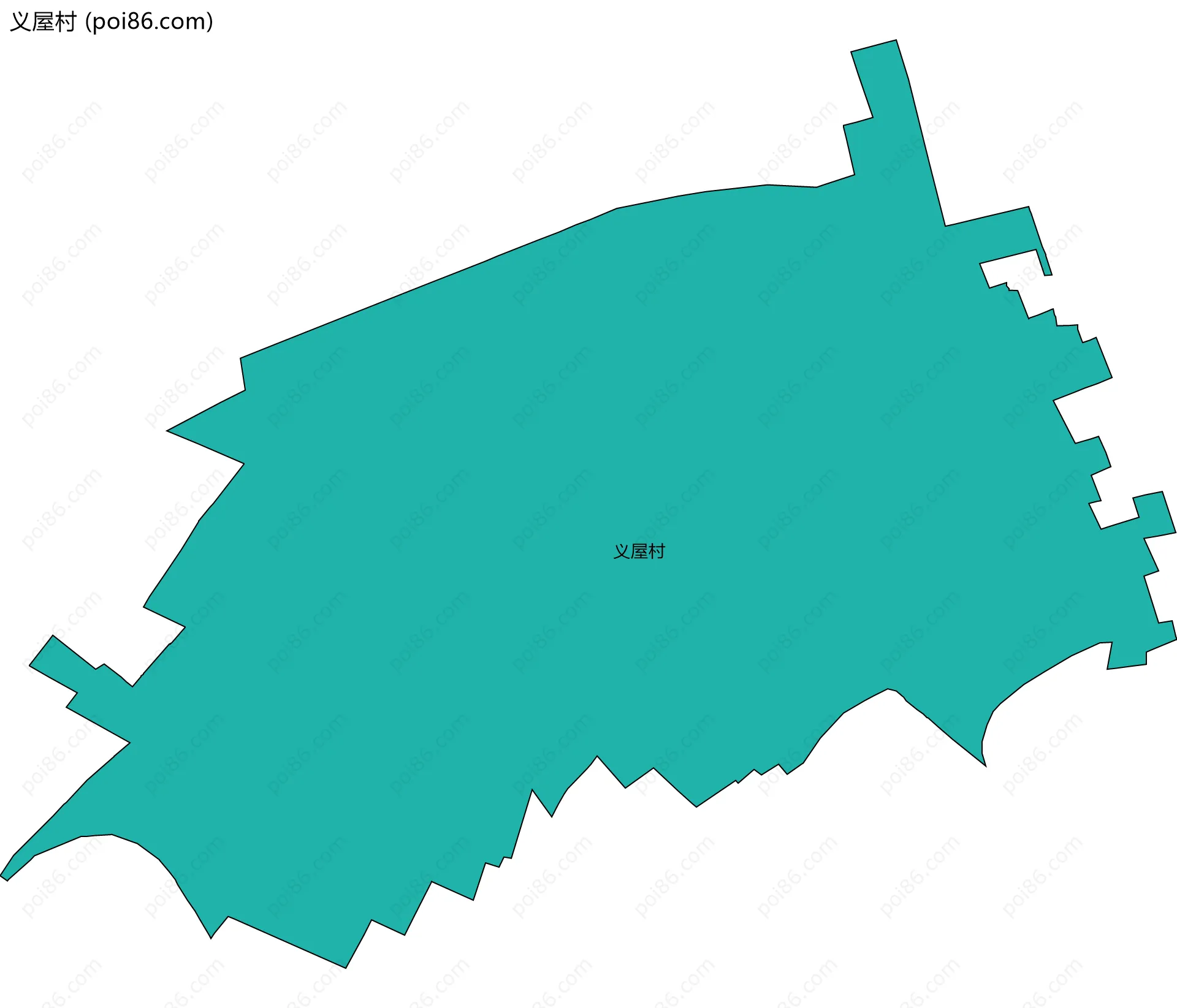 义屋村边界地图