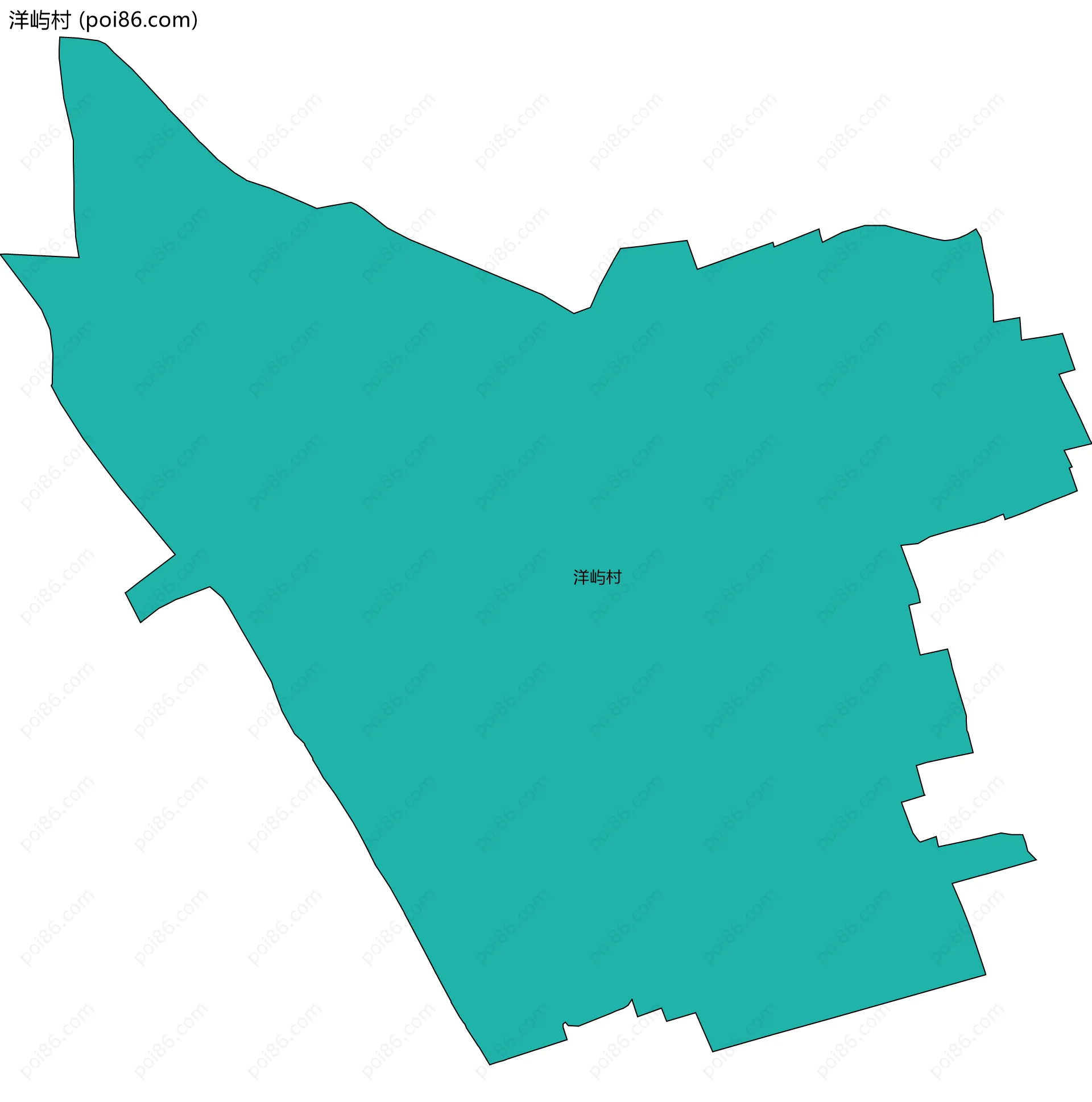 洋屿村边界地图