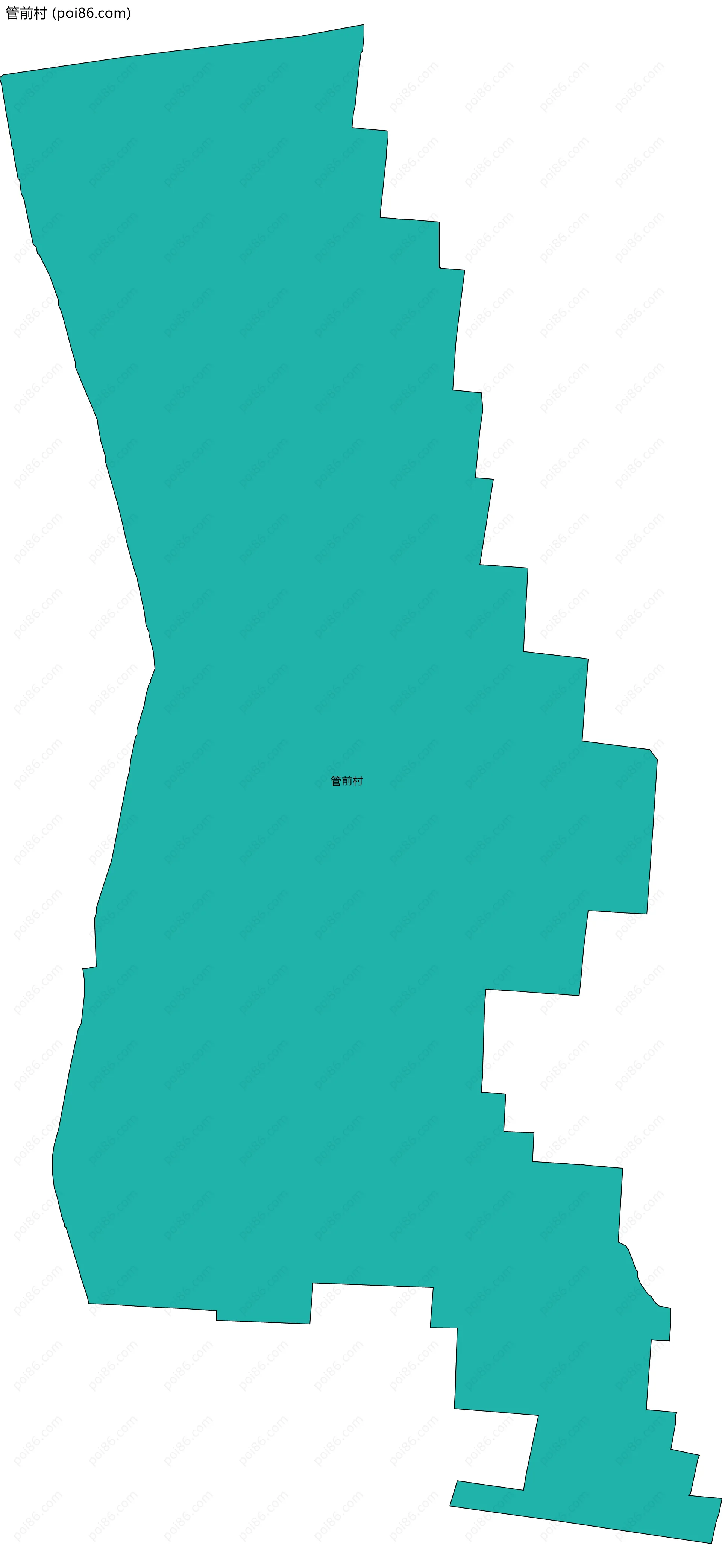 管前村边界地图