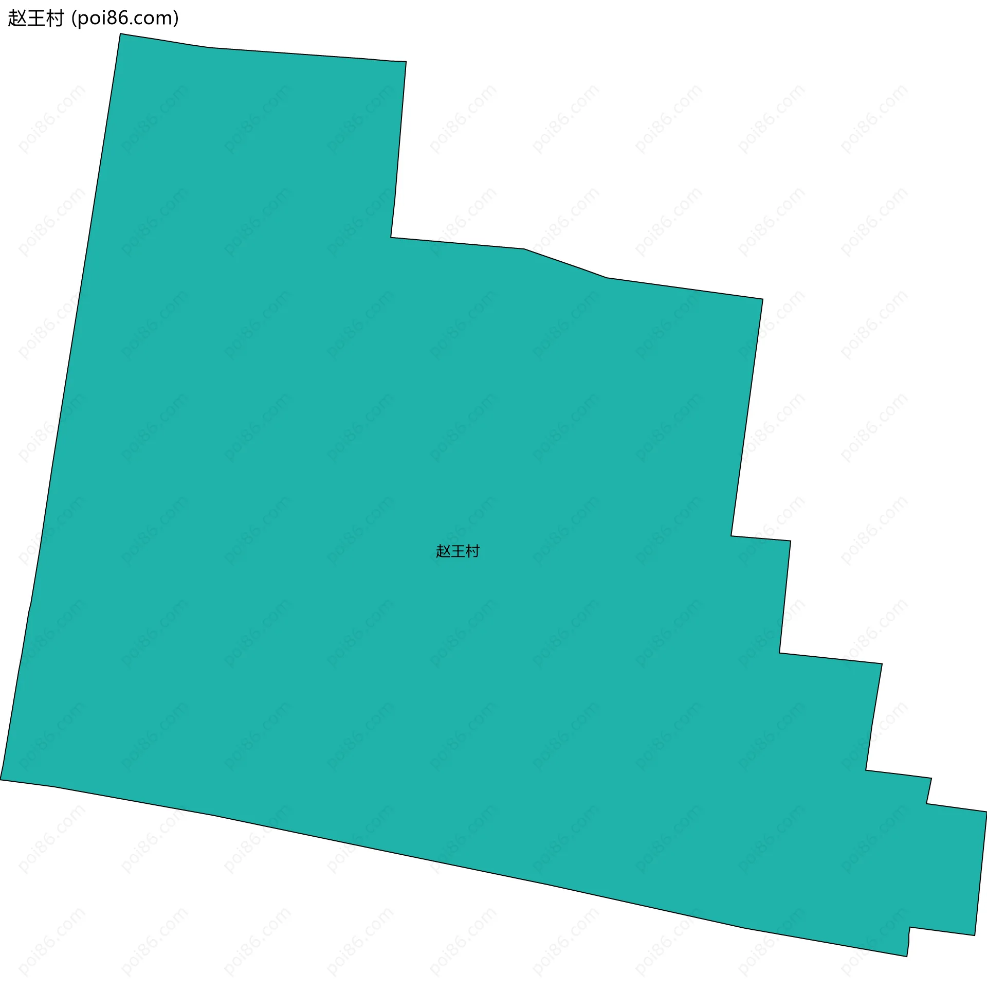 赵王村边界地图