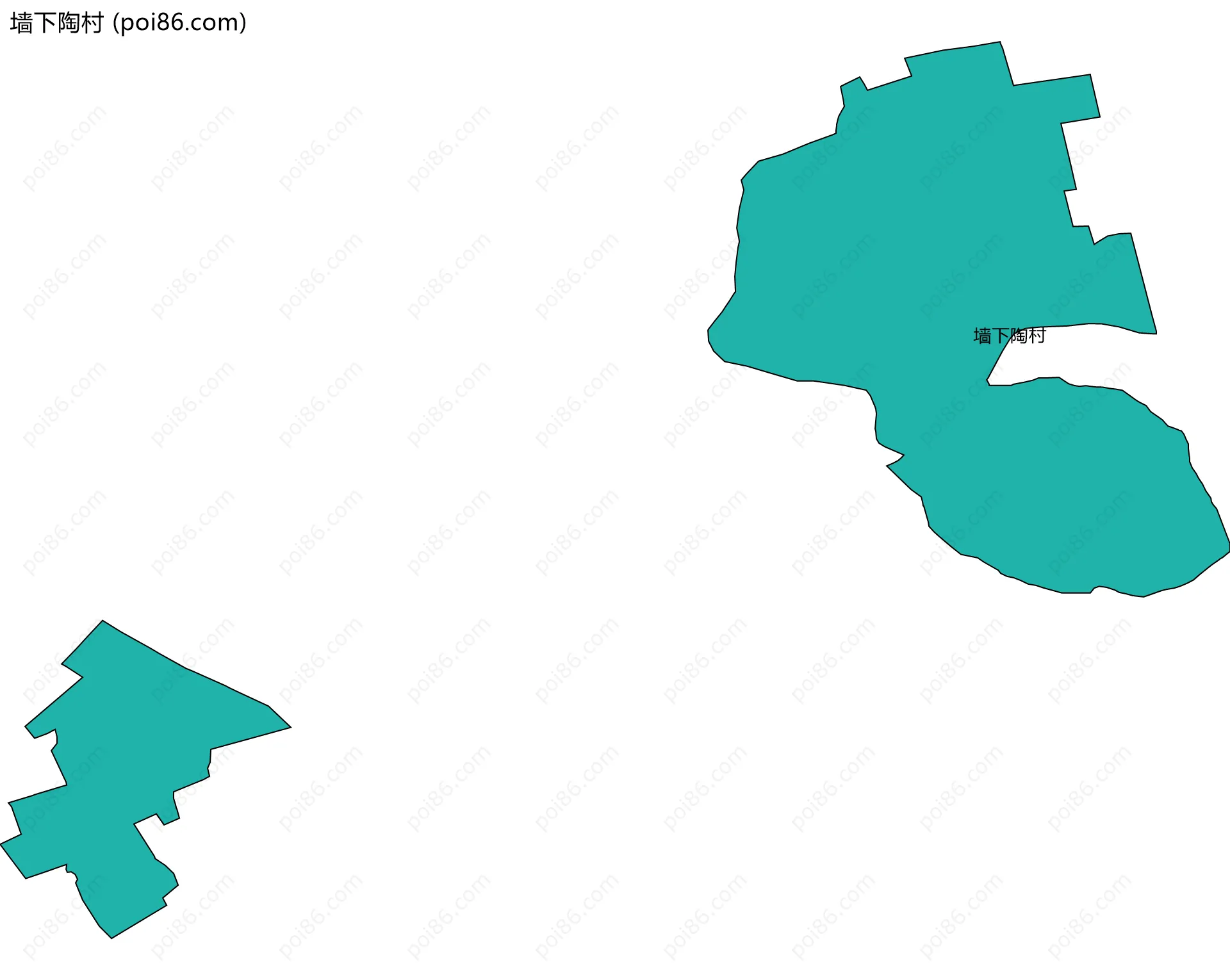 墙下陶村边界地图