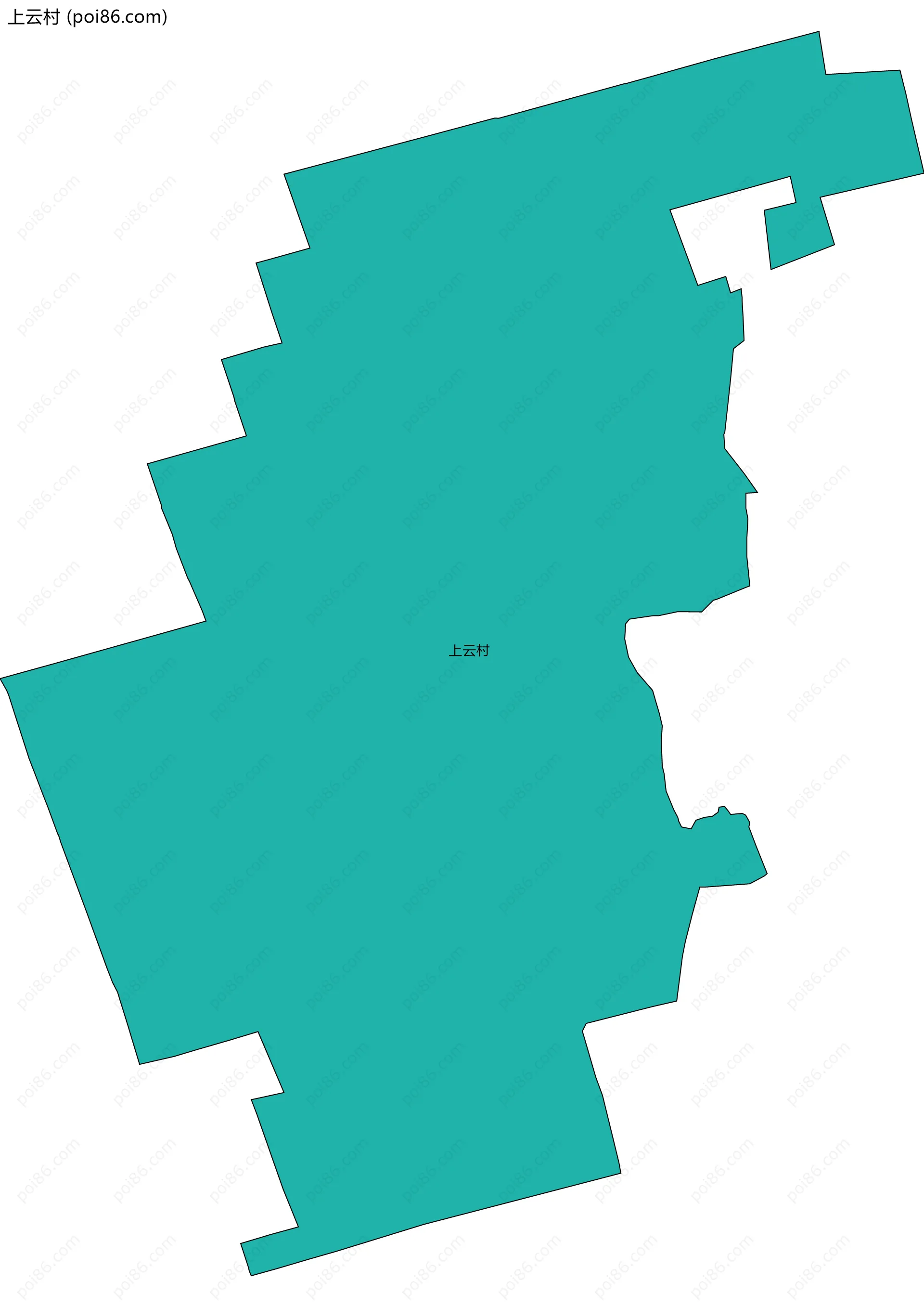 上云村边界地图