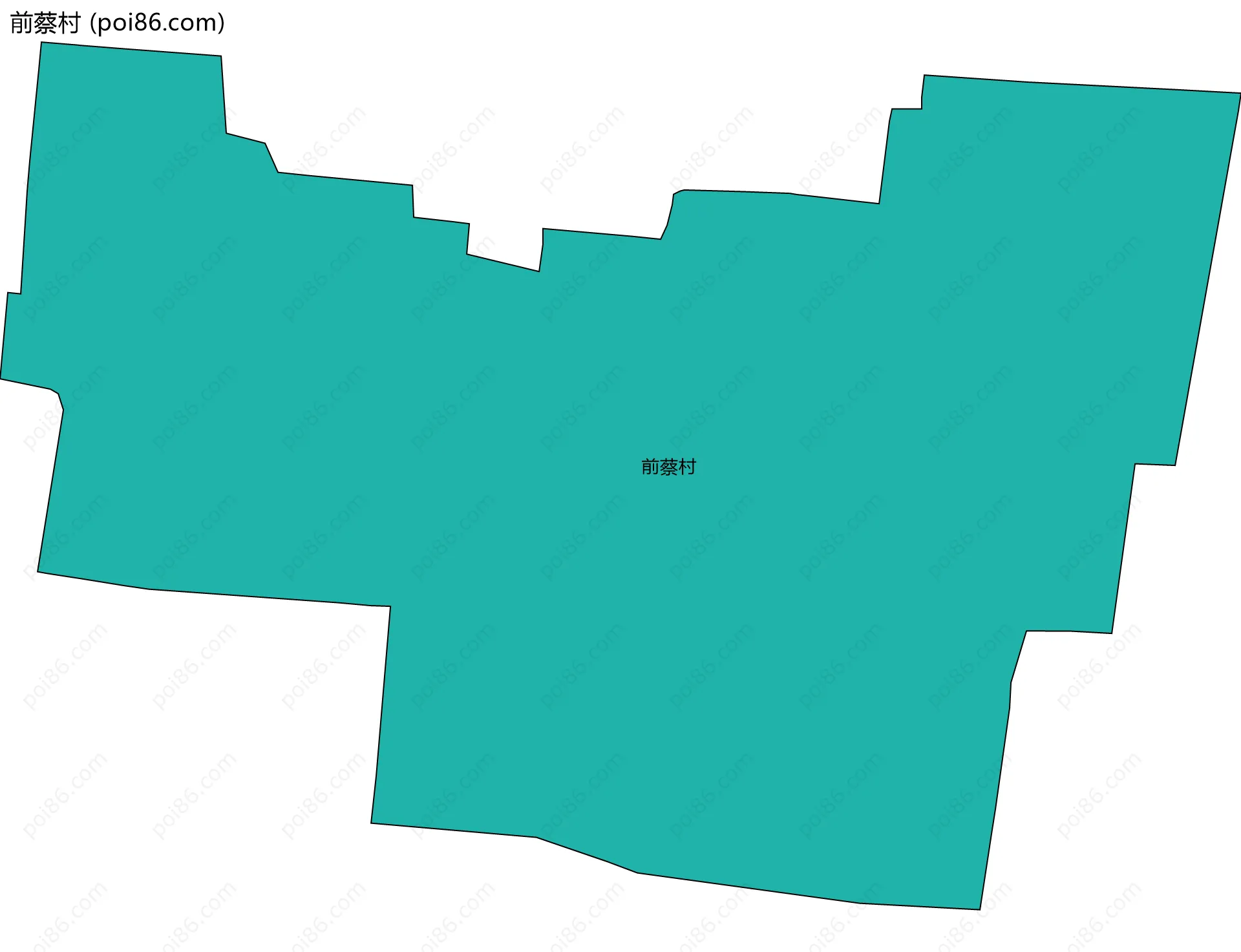前蔡村边界地图