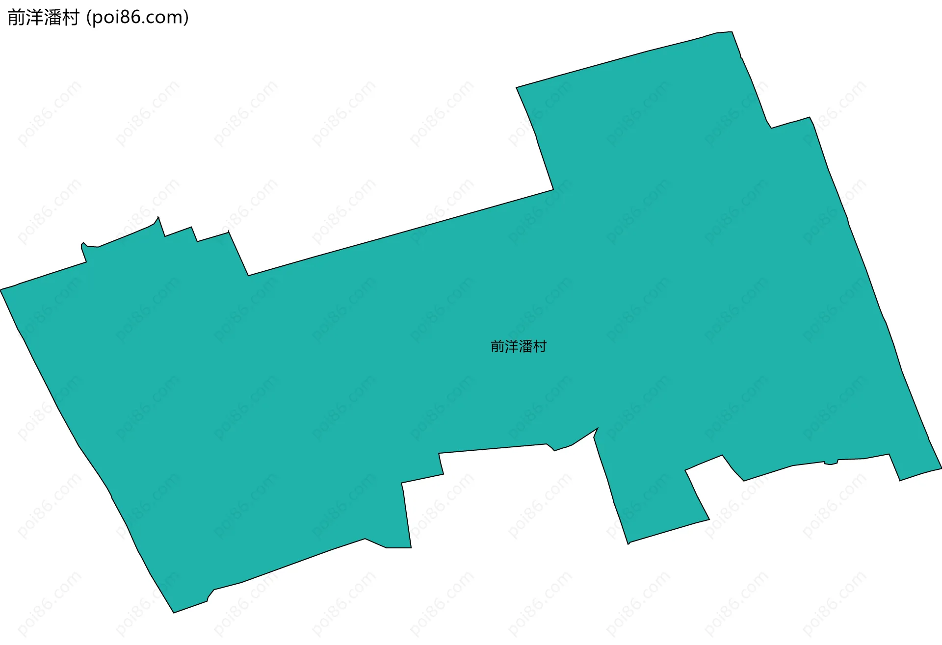 前洋潘村边界地图