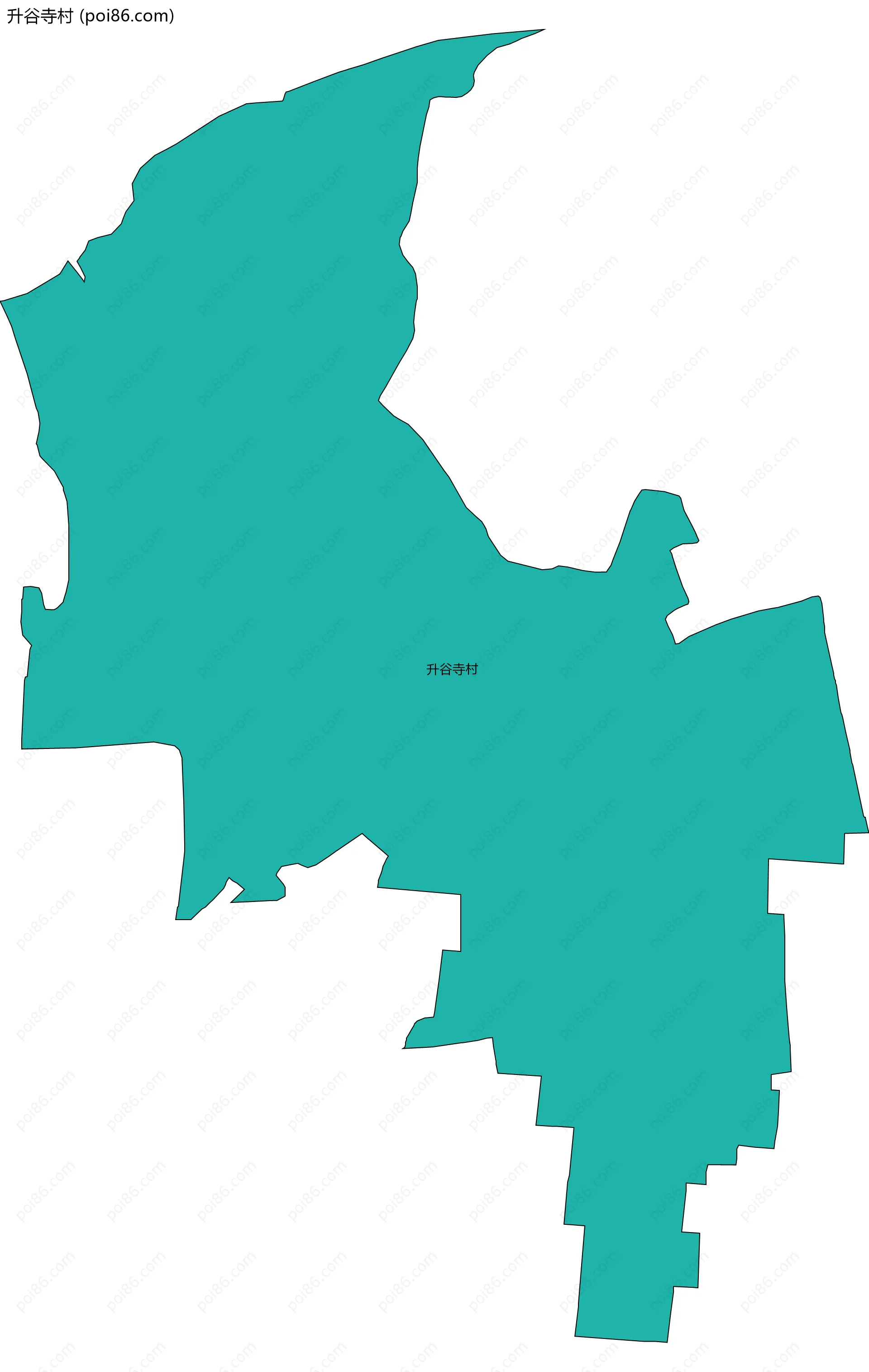 升谷寺村边界地图