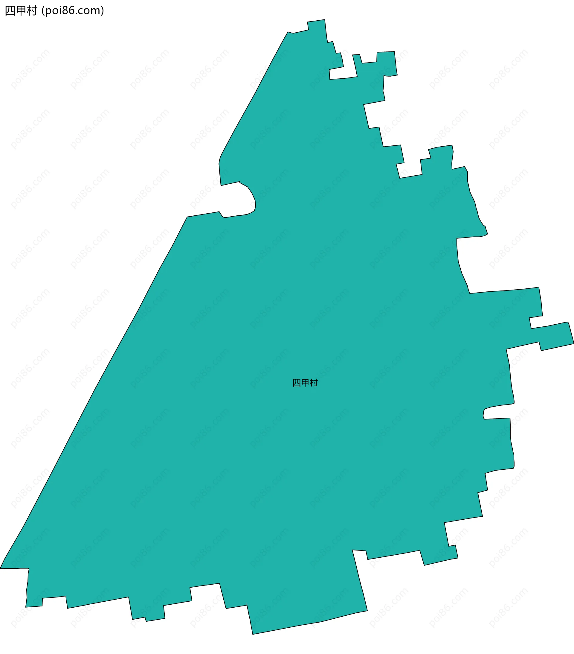 四甲村边界地图