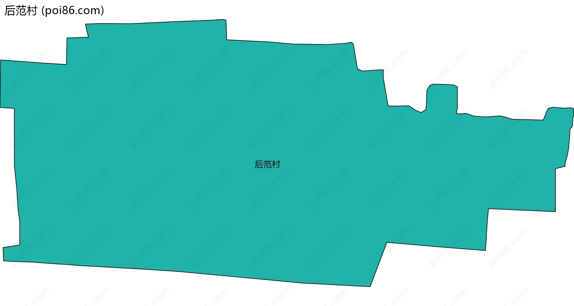 后范村边界地图