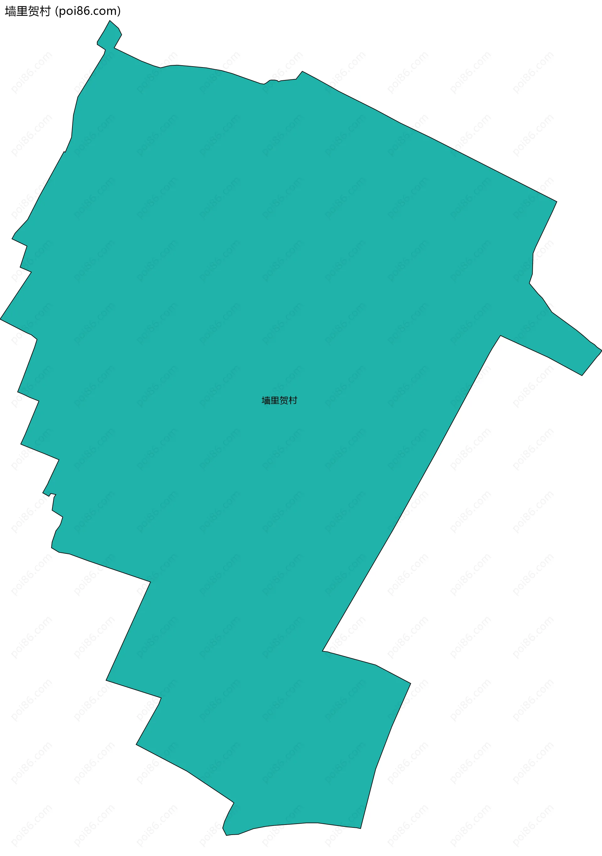 墙里贺村边界地图