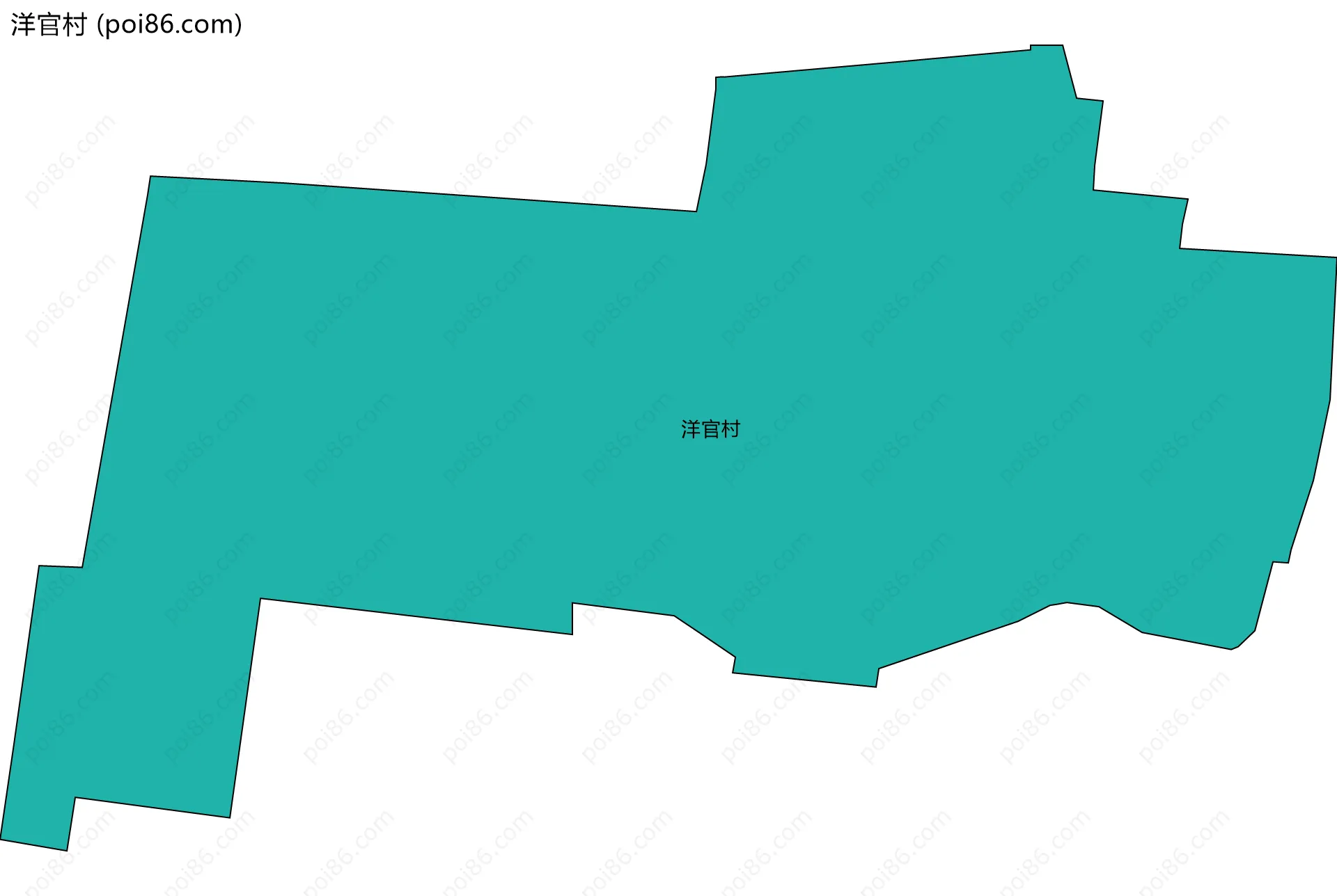 洋官村边界地图